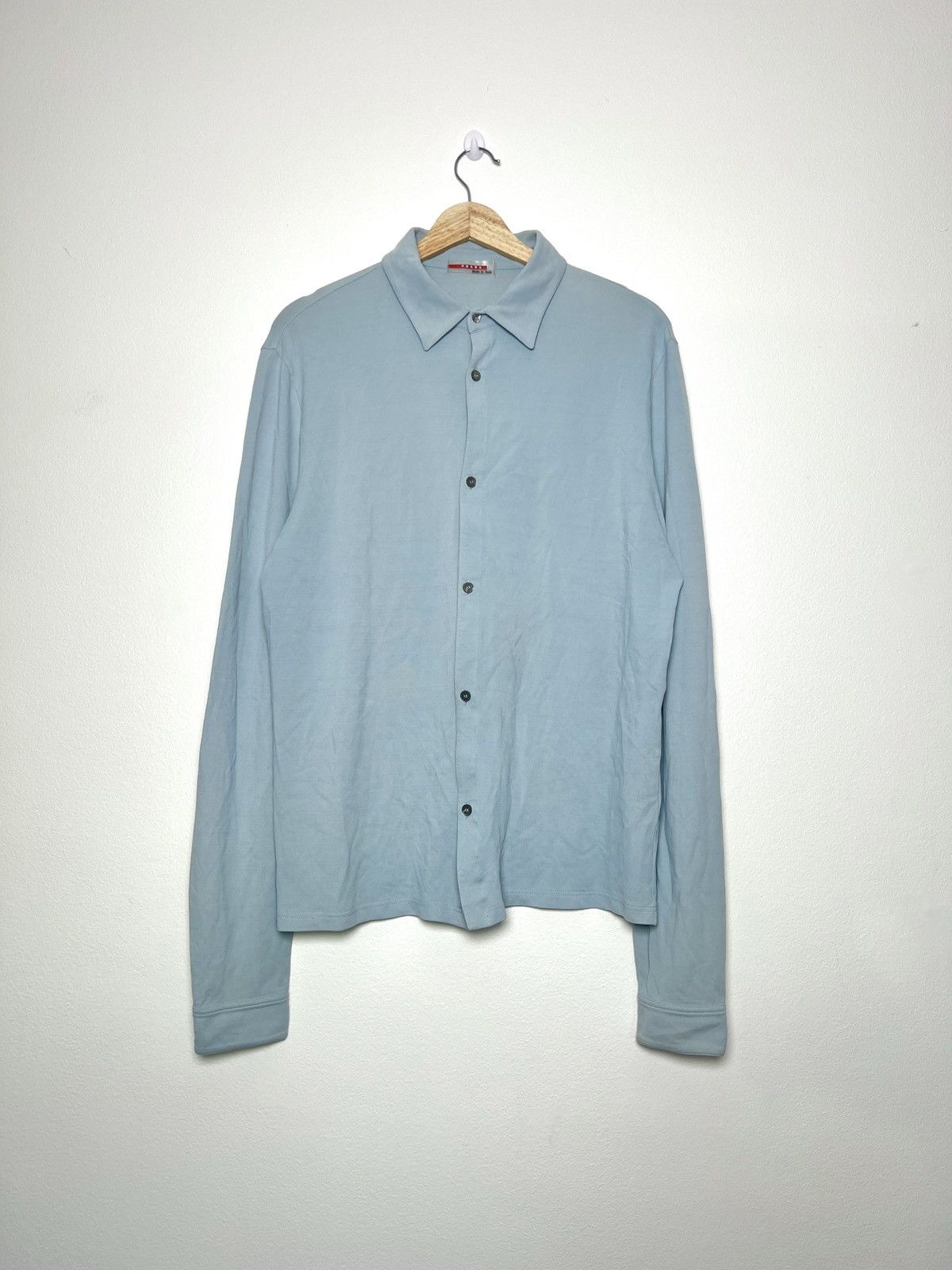 Prada Vintage pastel blue Prada polo shirt Size US M / EU 48-50 / 2 - 1 Thumbnail