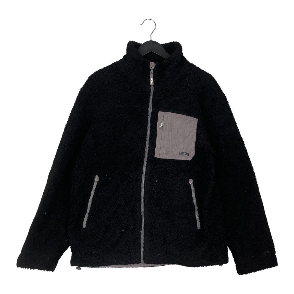 Designer × Vintage Vintage Nepa X Pocket Sherpa Deep Pile Fleece Jacket Hoodie Size US M / EU 48-50 / 2 - 1 Thumbnail