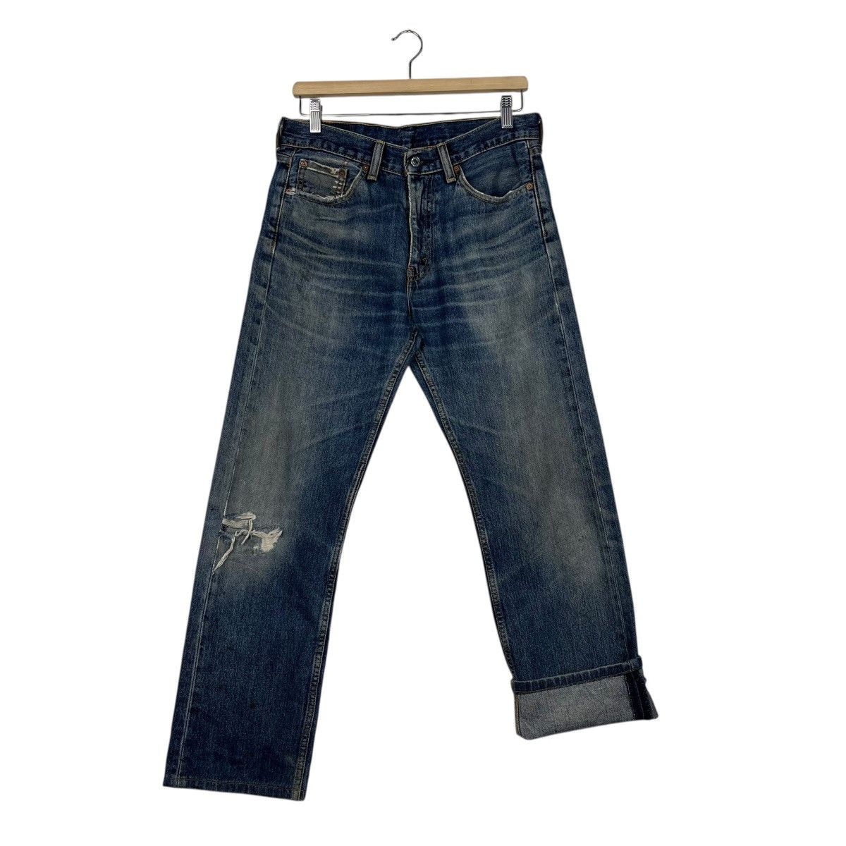 Levi's Vintage Y2k Levis Lot 505 Distressed Denim Size US 30 / EU 46 - 12 Thumbnail