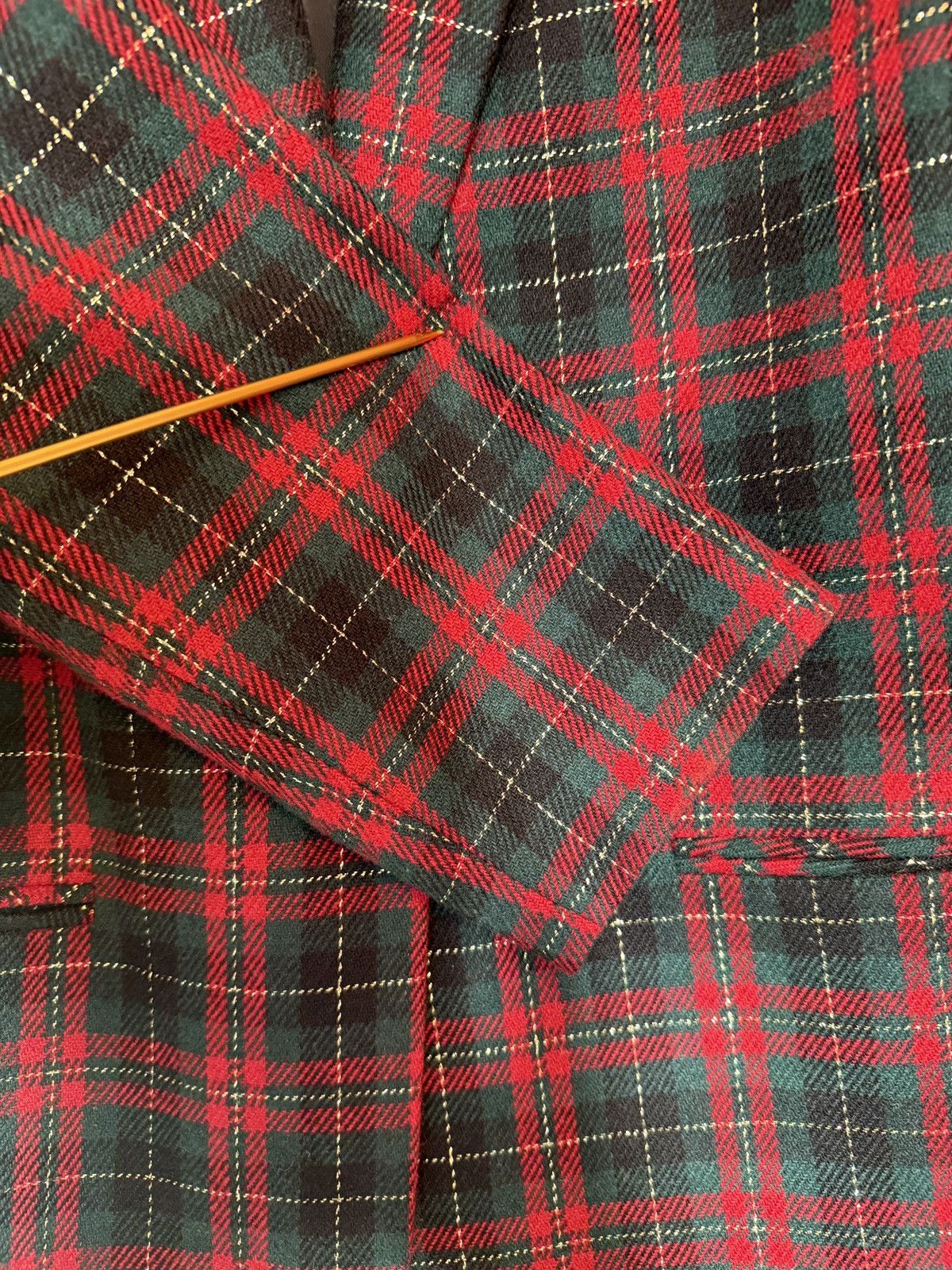 Other Sag Harbor Women Vtg Tartan Plaid Wool Holiday Blazer-14 Size XL / US 12-14 / IT 48-50 - 4 Thumbnail