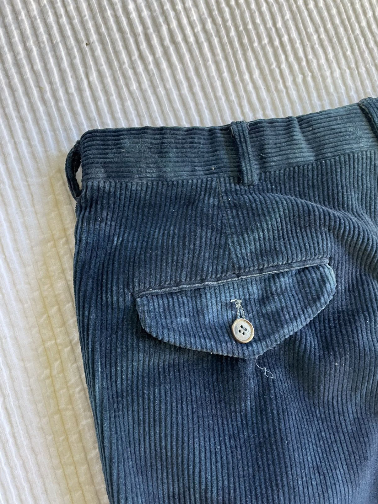 Handmade Beautiful Royal Blue Hand Indigo Cords Size US 32 / EU 48 - 12 Thumbnail