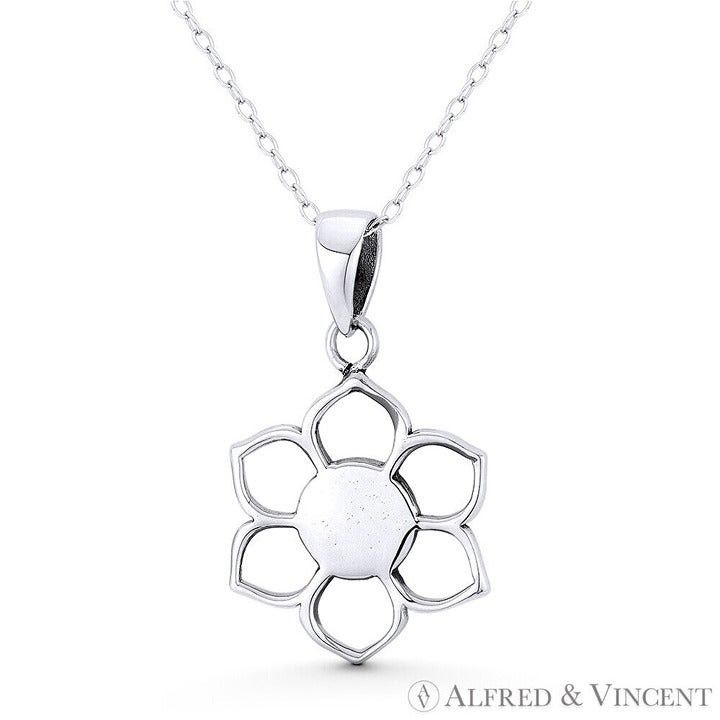 Other Lotus Flower Charm Buddhist Religion Symbol Pendant Size ONE SIZE - 1 Preview