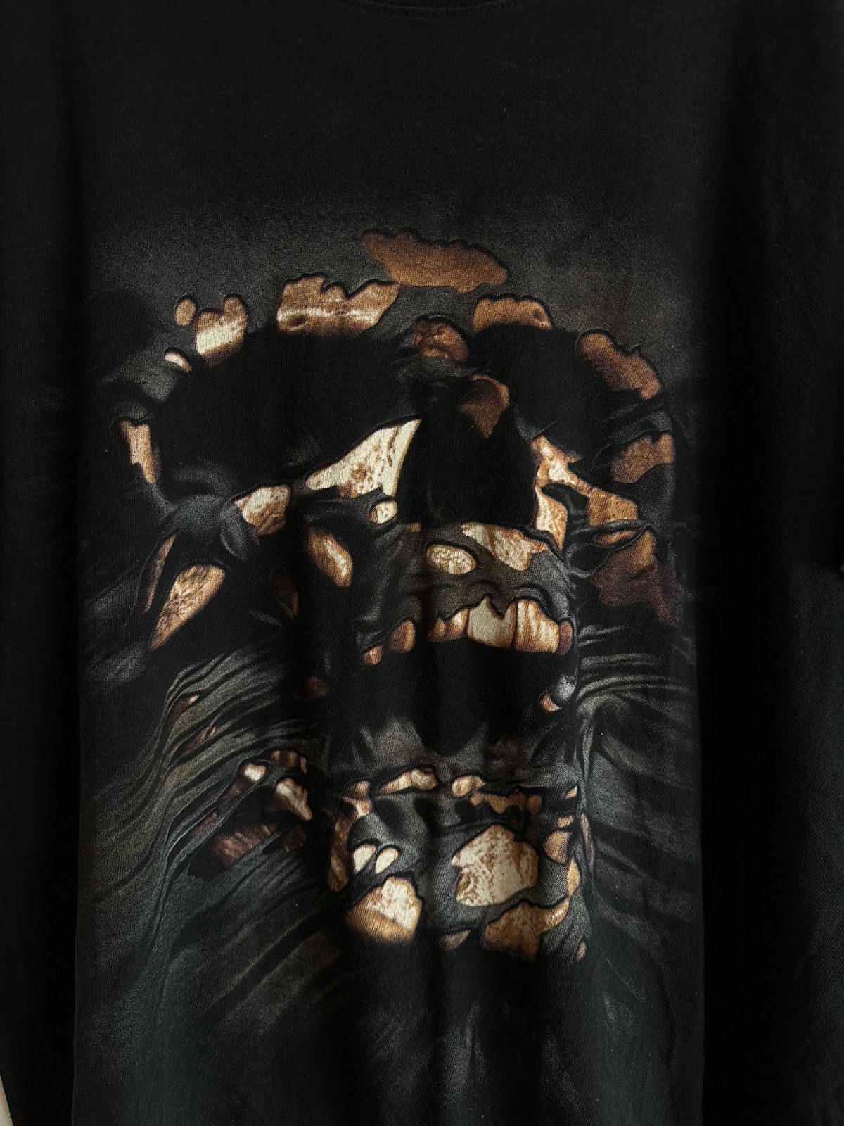 Vintage Vintage skull boxy Tee Size US M / EU 48-50 / 2 - 2 Thumbnail