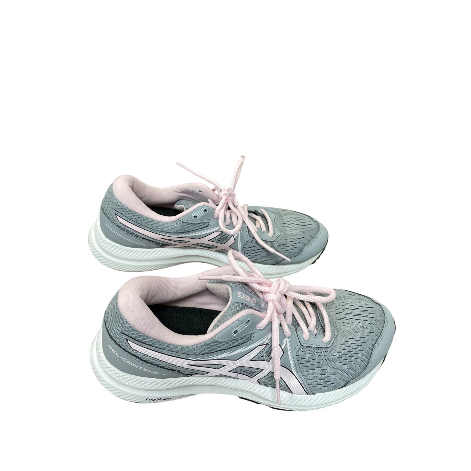 Asics Asics Gel-Contend 7 Mens gray white Sneakers Size 9.5 SKU 9 Size US 9.5 / EU 42-43 - 4 Thumbnail