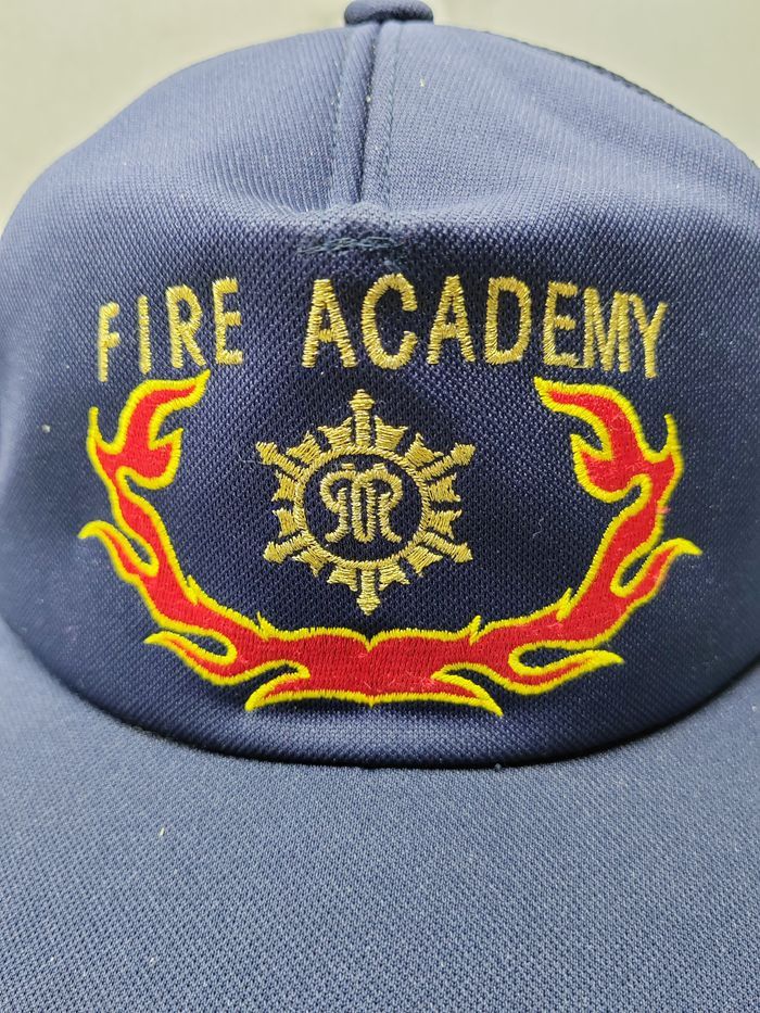 Japanese Brand Vintage Fire Academy Cap Hat Size ONE SIZE - 3 Thumbnail