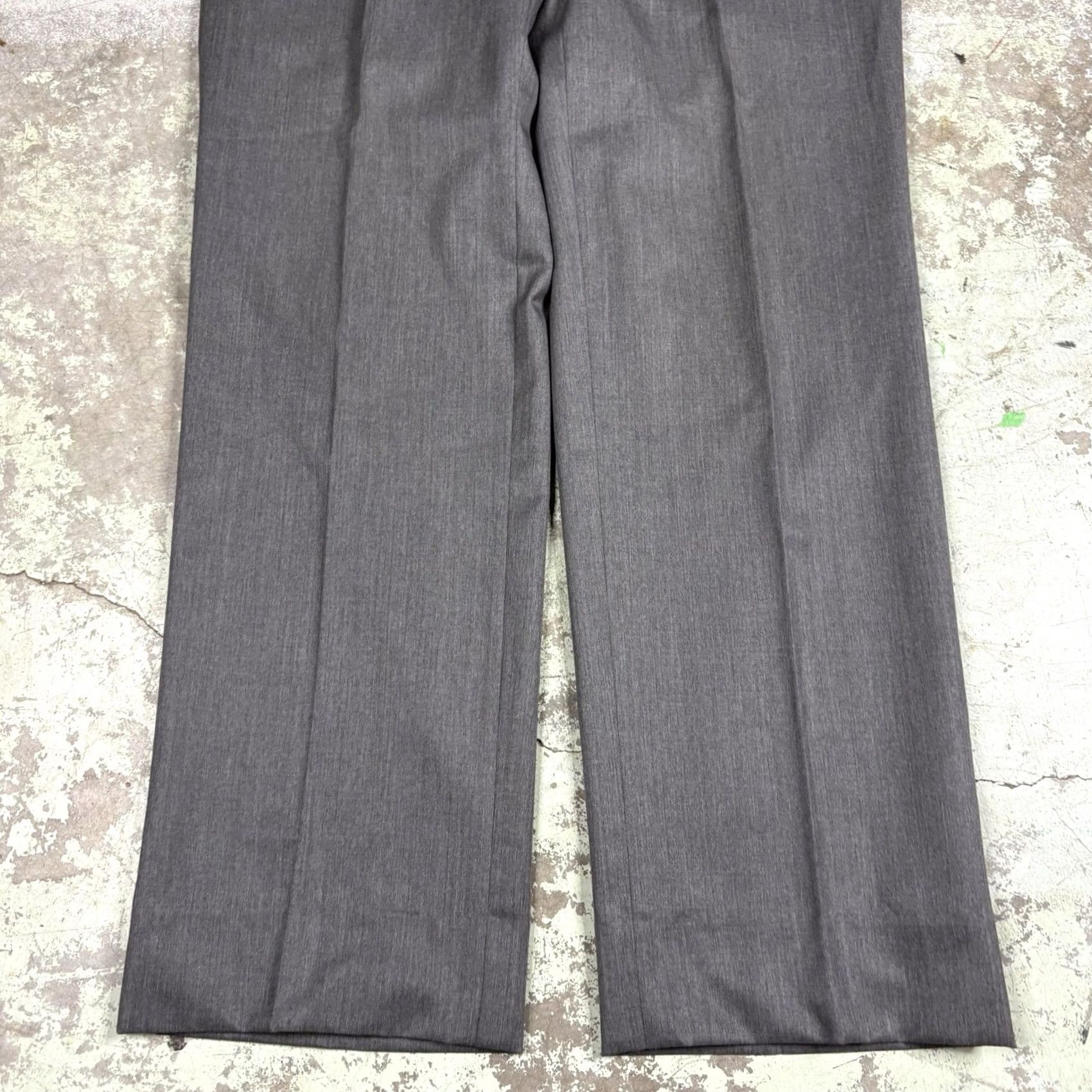Vintage Executive Collection Tom James Pants Mens 34x32 Dress Wool Classic Preppy Gray City Size US 34 / EU 50 - 3 Thumbnail