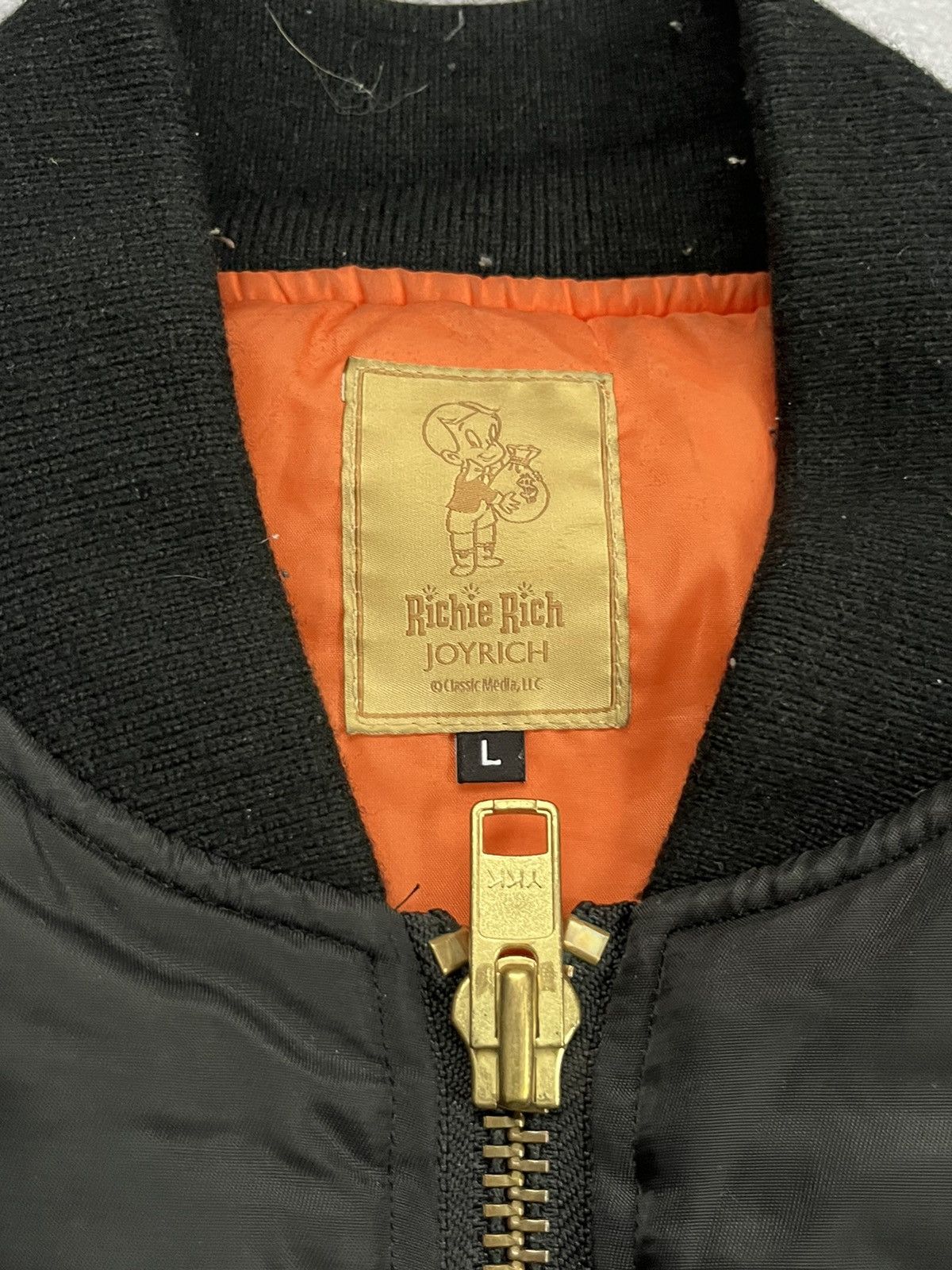 Joyrich X Richie Rich Bomber Jacket Style Ma-1 Black