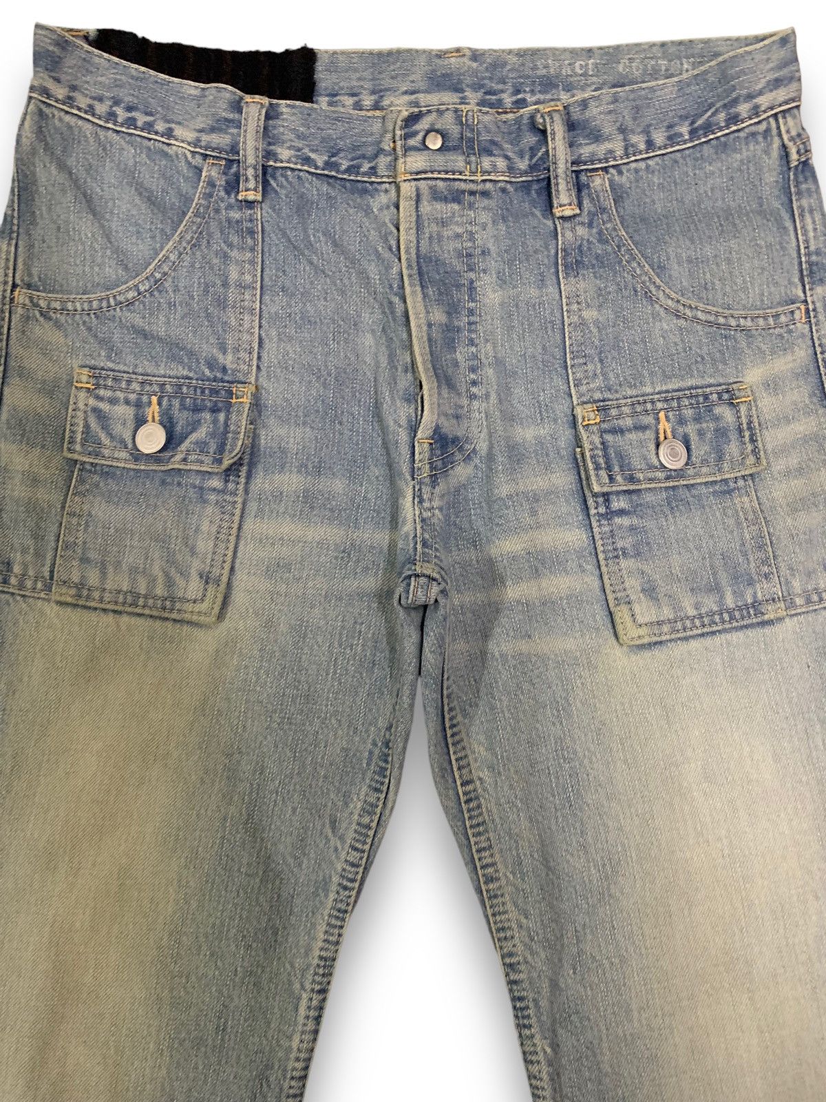 Japanese Brand Vintage Japanese Brand Blue Wash Bush Denim Pants Jeans Size US 32 / EU 48 - 3 Thumbnail
