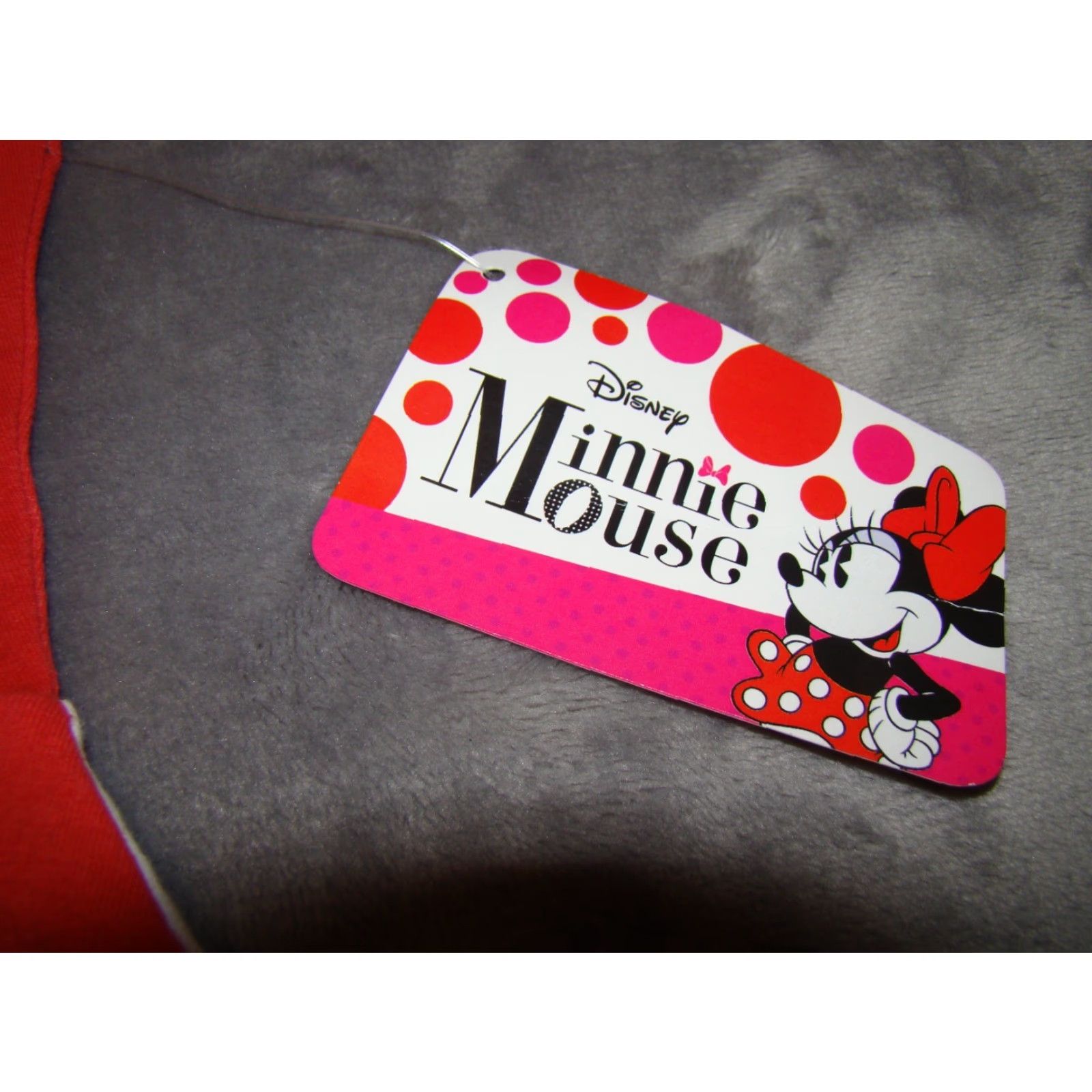 Disney NWT Disney Minnie Mouse Womens Small Red Polka Dot Bow Back Short Sleeve Dress Size 28" / US 6 / IT 42 - 2 Thumbnail