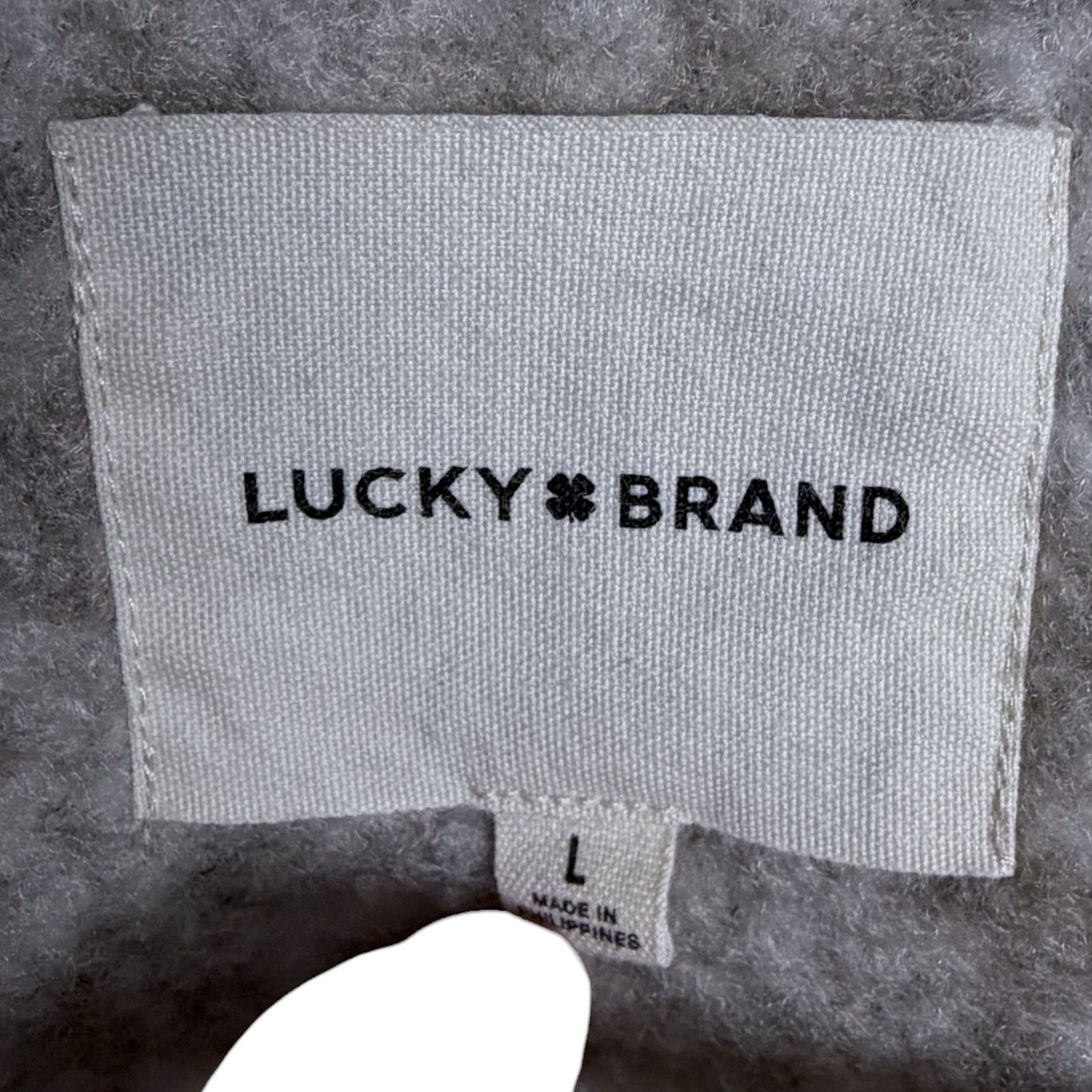 Lucky Brand Lucky Brand Women's Large Faux Shearling Medallion Jacket Size L / US 10 / IT 46 - 4 Thumbnail