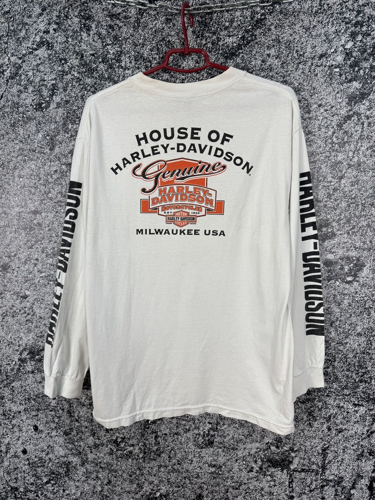Harley Davidson Harley Davidson Motorcycles Long Sleeve T-Shirt Vintage Sz L Size US L / EU 52-54 / 3 - 12 Thumbnail