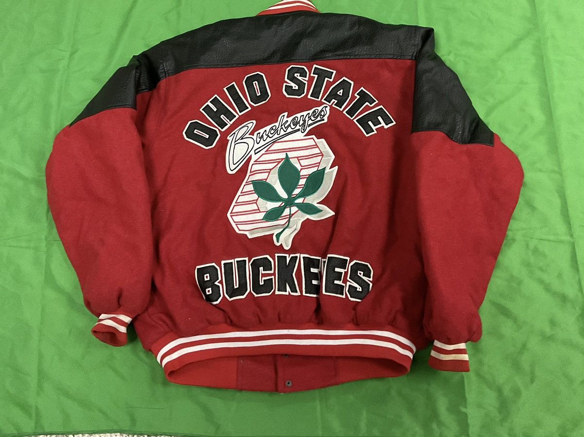 image of NCAA x Vintage Ohio State Jacket in Red, Men's (Size XL)