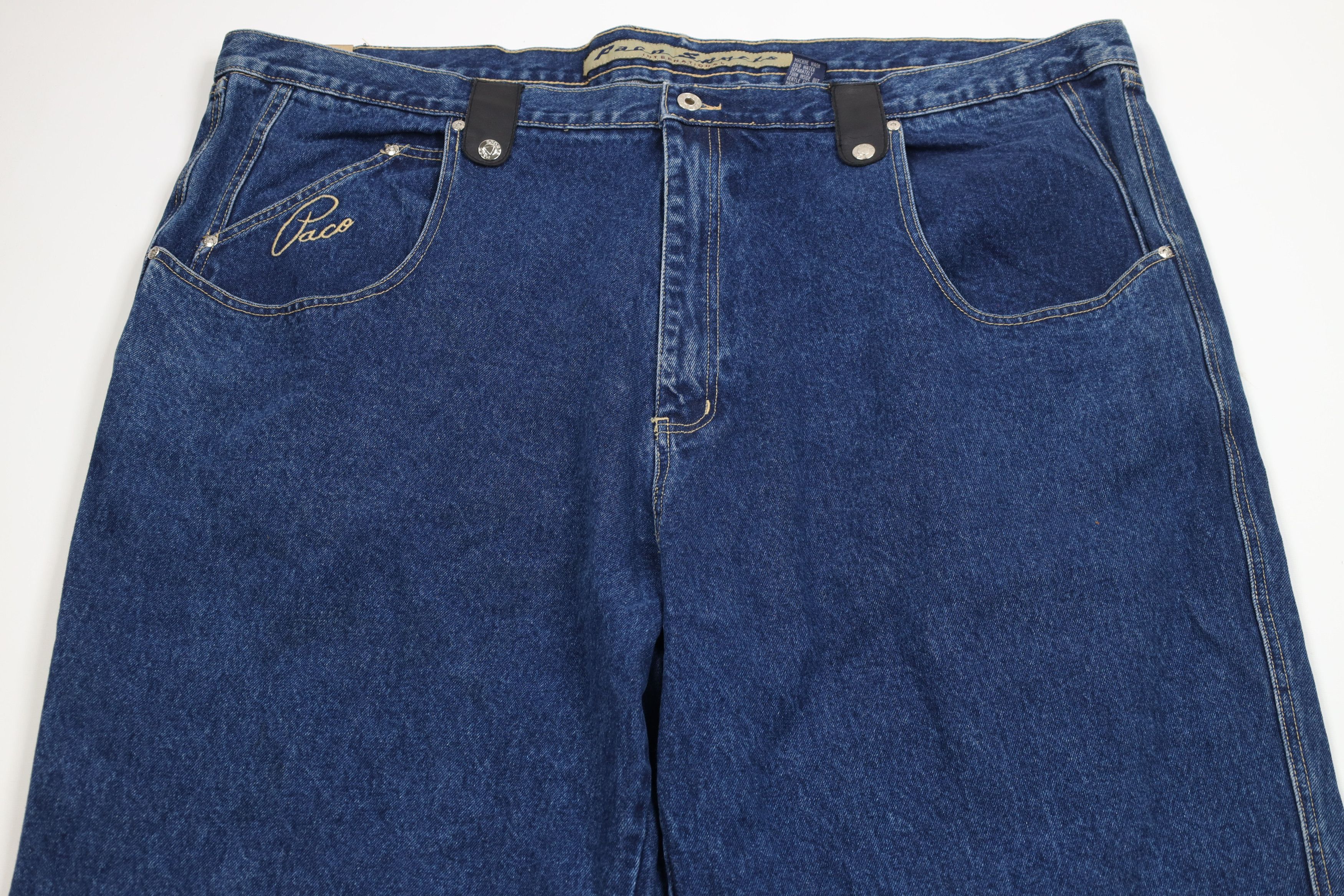 Vintage Deadstock Vintage 90s Paco Sport Hop Wide Leg Denim Jeans Size US 44 / EU 60 - 2 Thumbnail