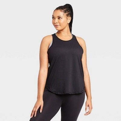 Other Womens Double Strap Racerback Tank Top - Black Size L / US 10 / IT 46 - 3 Thumbnail