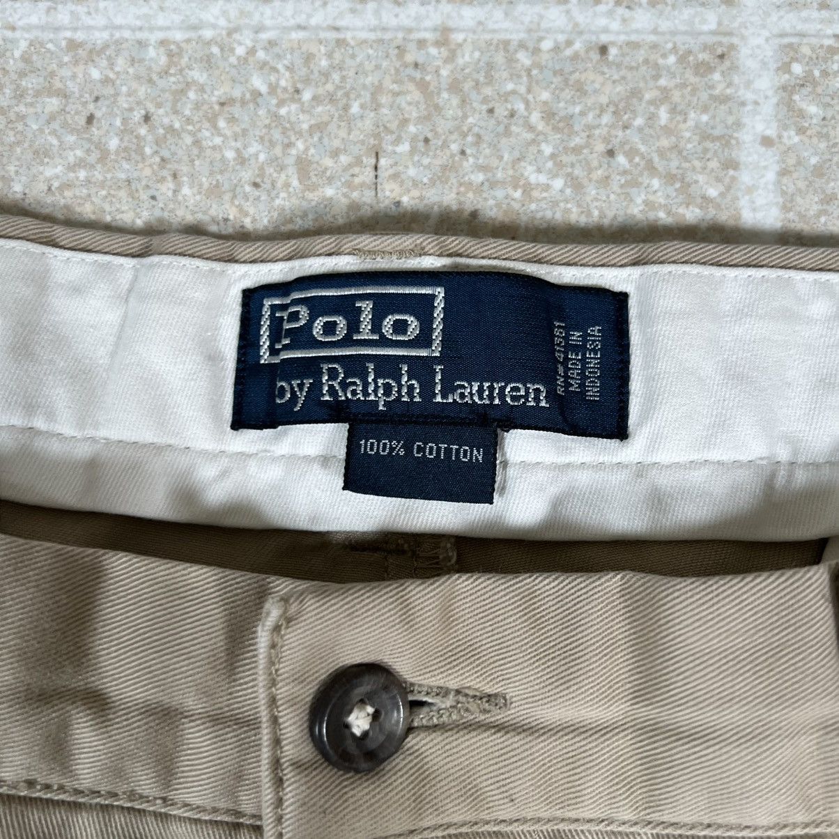 Polo Ralph Lauren vintage polo ralph lauren Khaki Beige chino pants 32x30 Size US 32 / EU 48 - 3 Thumbnail