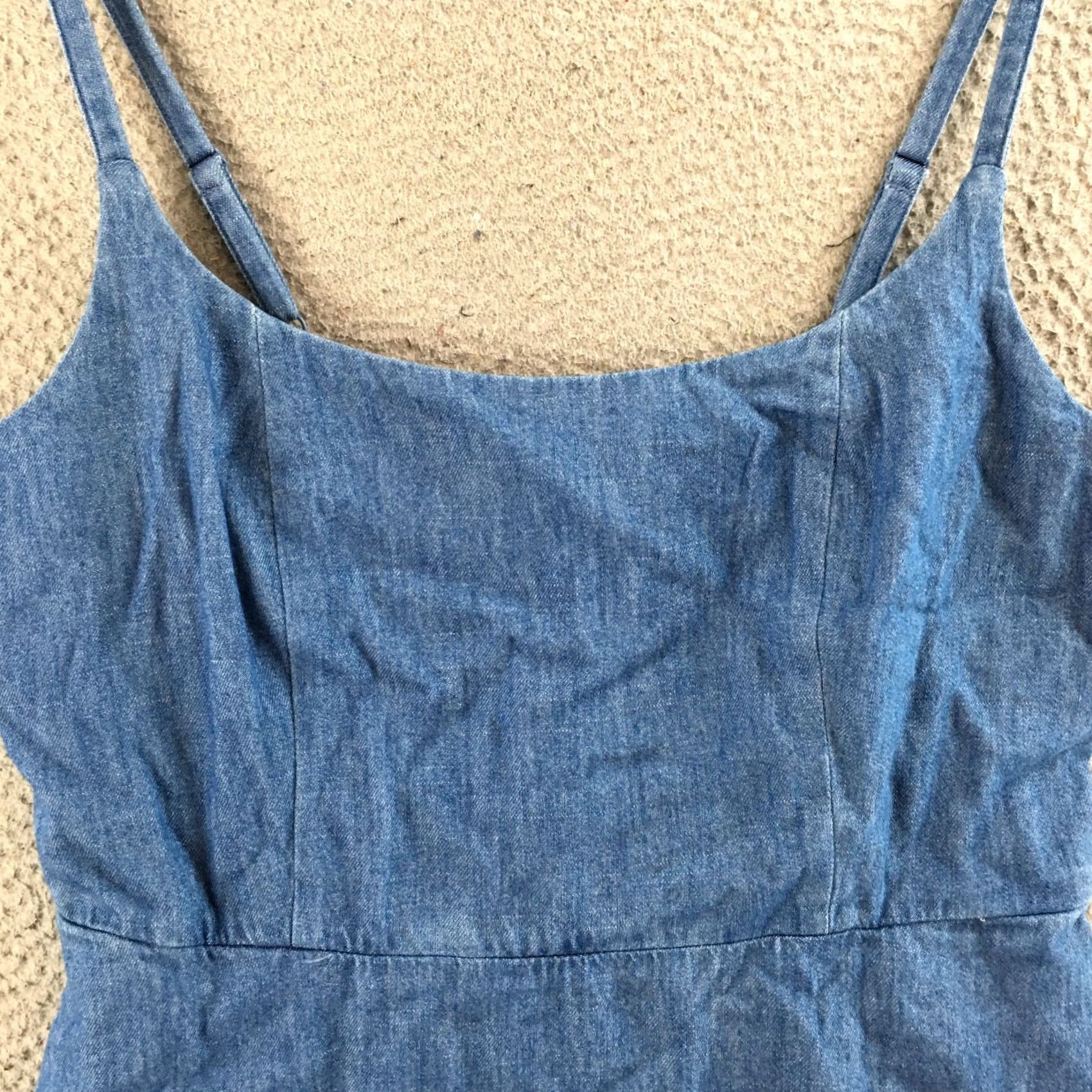 Old Navy Old Navy Dress Womens Large Tall Fit & Flare Smocked Sleeveless Cotton Blue NEW Size L / US 10 / IT 46 - 3 Thumbnail