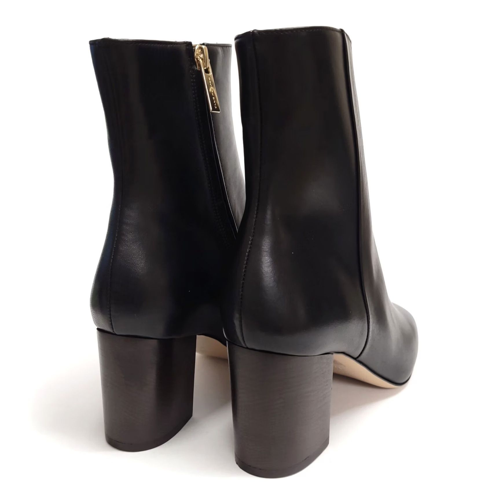 Club Monaco Club Monaco Boots, Women's Payton Boots, Black, Size 7.5, Leather Upper, Leather Lining, zip, Block Heel, Round Toe, MSRP: 50 Size US 8 / IT 38 - 3 Thumbnail