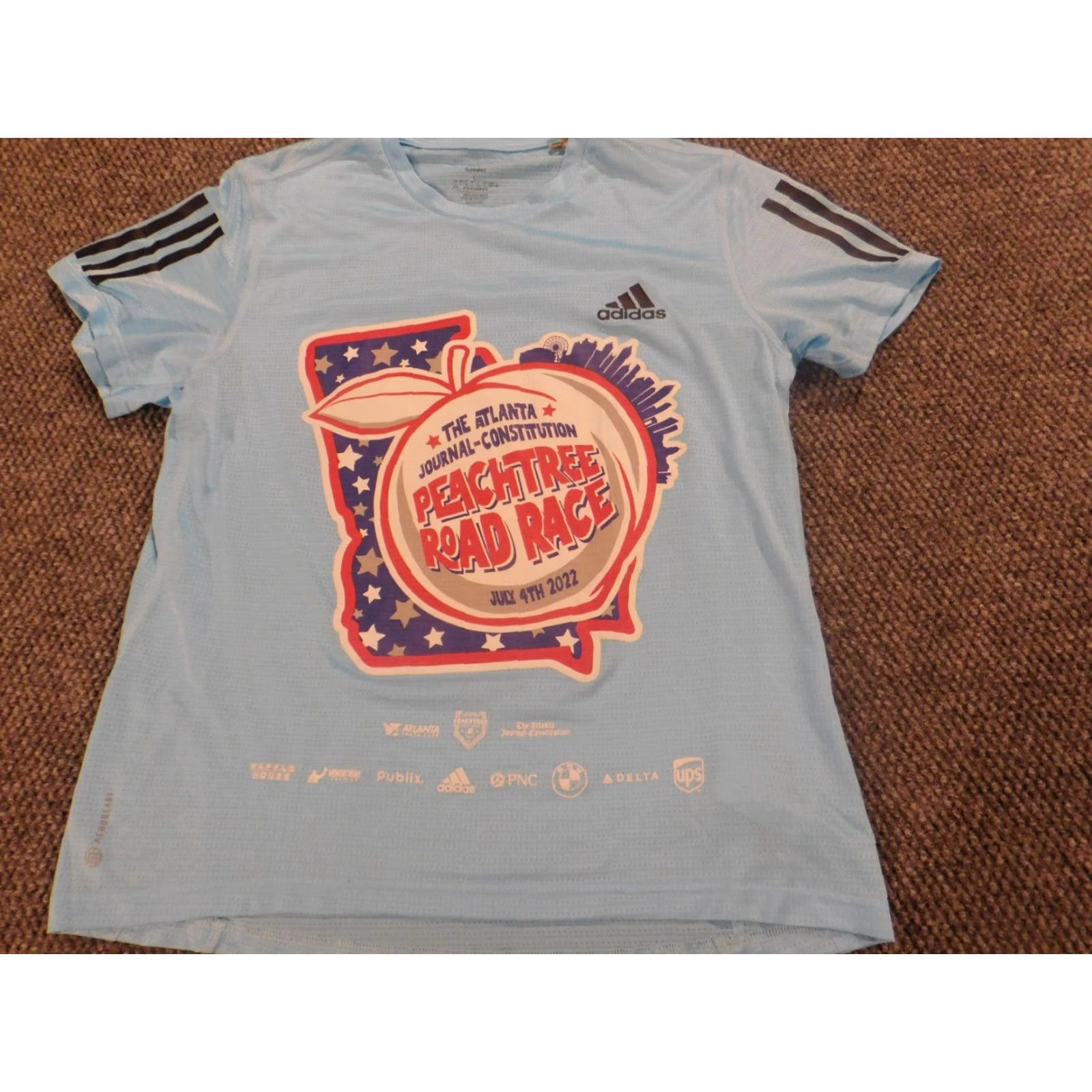 Adidas Adidas Womens Shirt L blue Polo Crew Neck Short Sleeve Solid Size L / US 10 / IT 46 - 3 Thumbnail