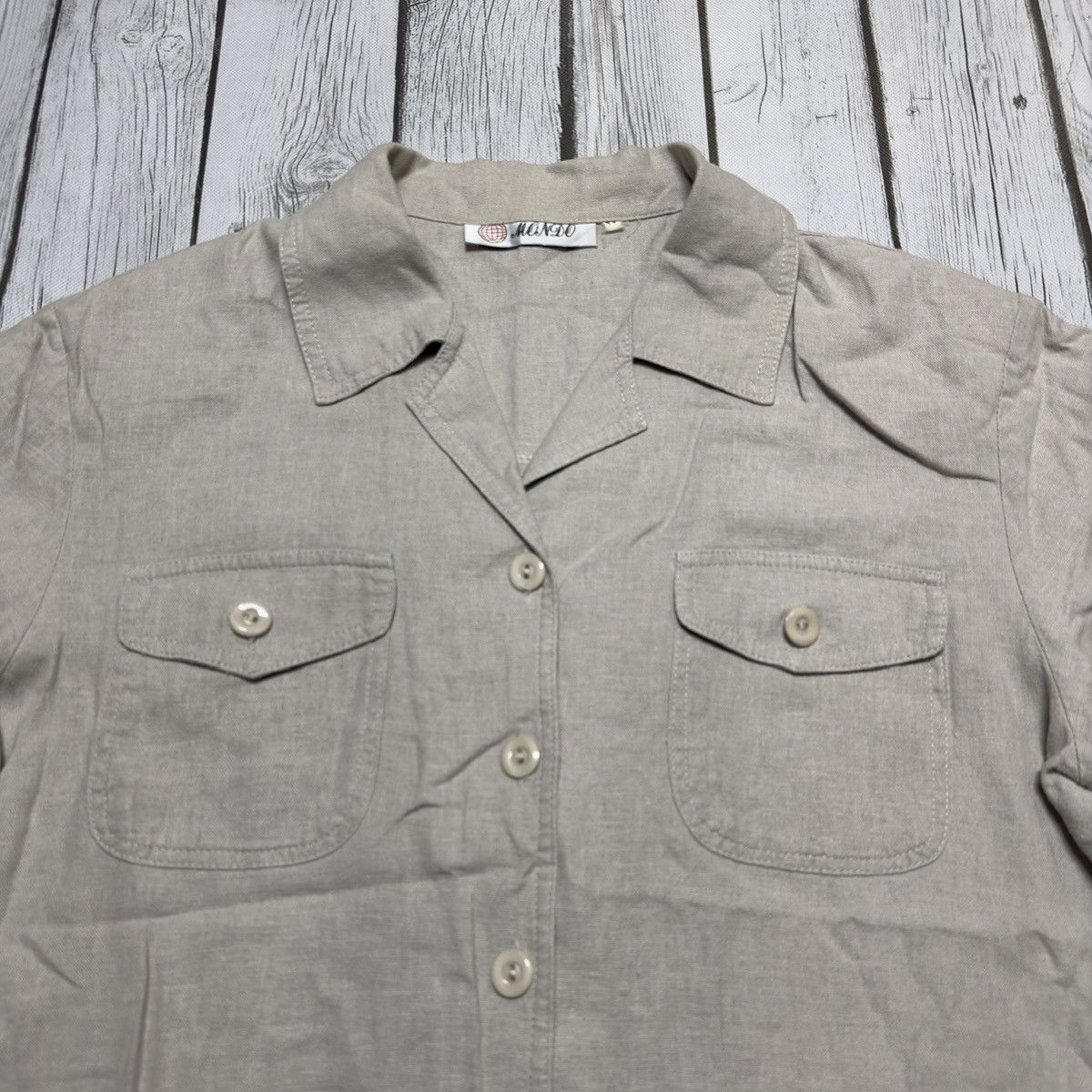 Vintage Vintage Mondo linen shirt Size US M / EU 48-50 / 2 - 3 Thumbnail