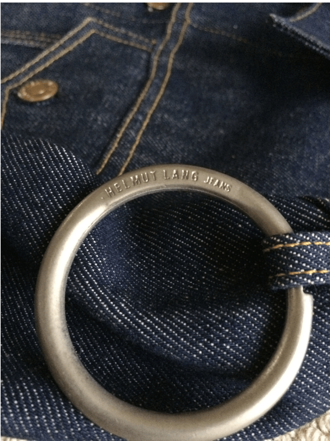 Helmut Lang Helmut Lang S/S 1996 Cock Ring Denim Jacket Size US S / EU 44-46 / 1 - 3 Thumbnail