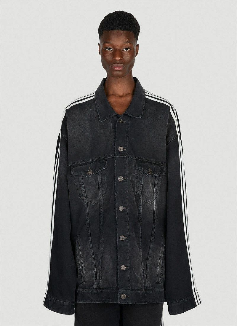 Adidas × Balenciaga 🍎RARE FIND🍎Balenciaga x Adidas Oversized Denim Jacket Size US M / EU 48-50 / 2 - 1 Thumbnail