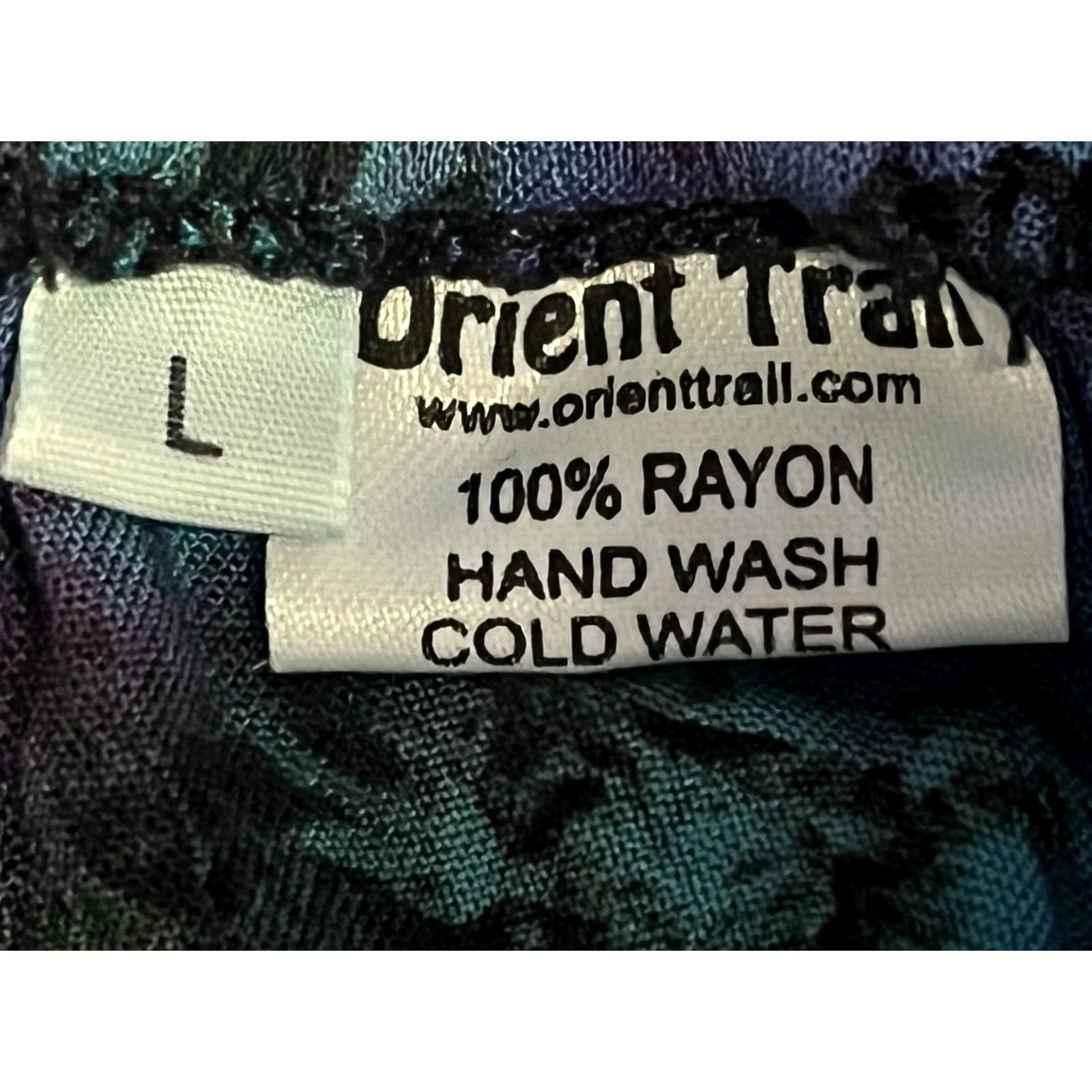 Vintage VINTAGE Orient Trany Skirt Tie Dye Black Hippie Large Midi Casual Women Size 36" / US 14 / IT 50 - 6 Thumbnail