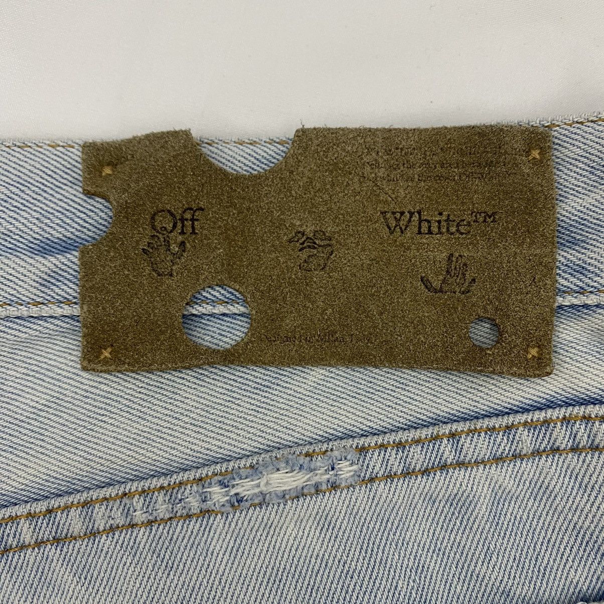 Off-White Off White Corp Distress Skinny Jeans Size 32" / US 10 / IT 46 - 8 Thumbnail