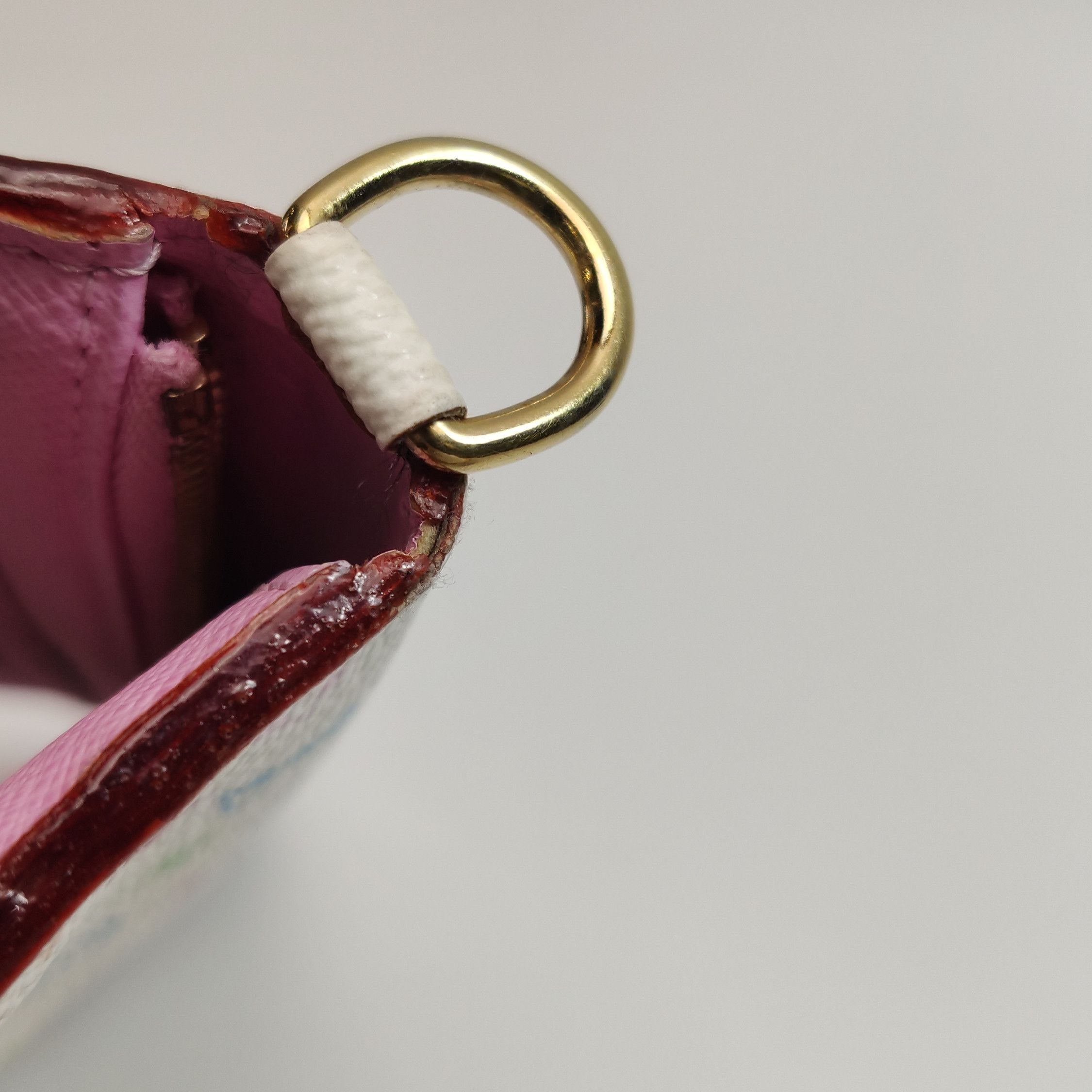 Louis Vuitton Louis Vuitton (LV) Insolite White Tricolor Zipper Wallet -y Size ONE SIZE - 9 Thumbnail