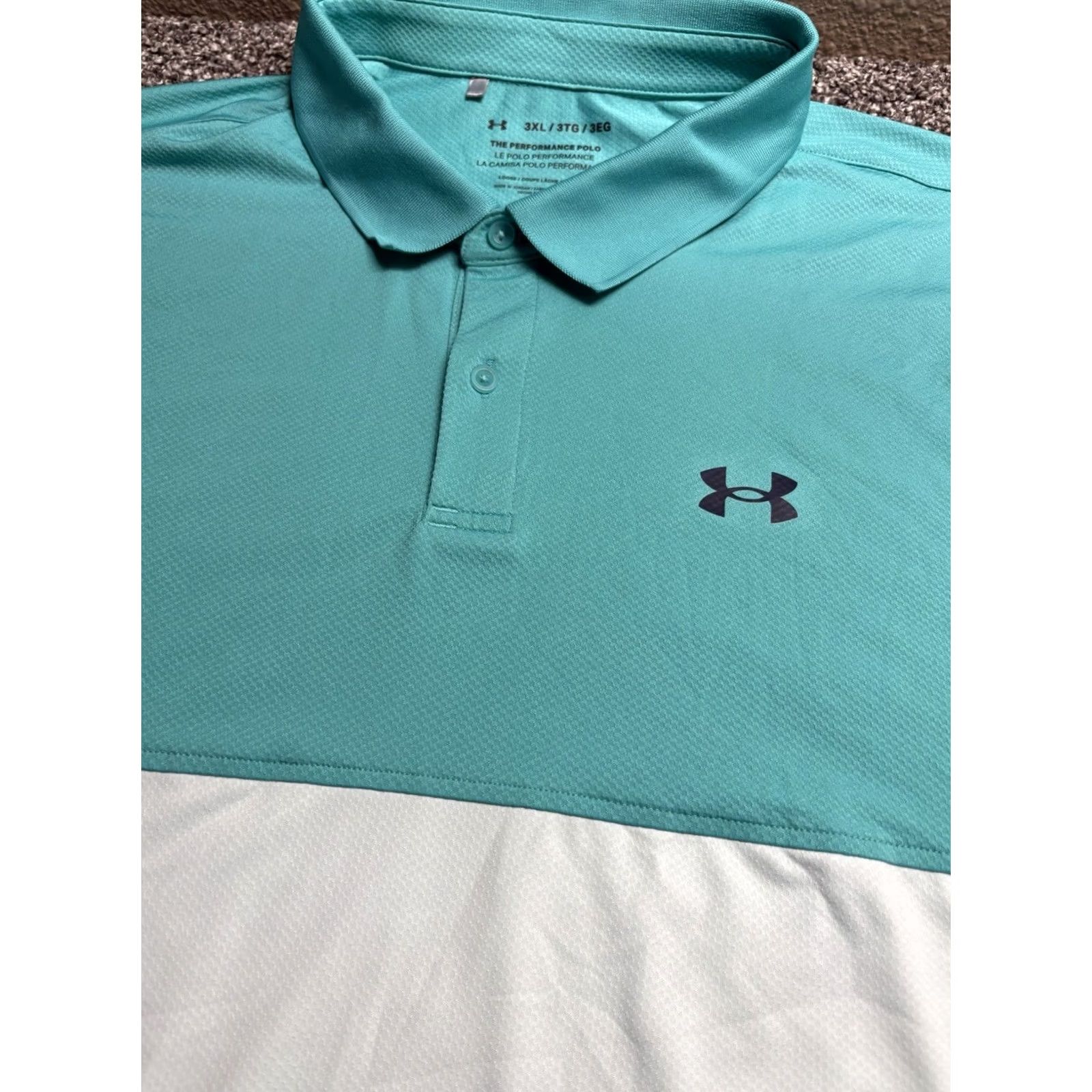 Under Armour Under Armour Performance Polo Shirt Mens 3XL Short Sleeve Colorblock Polo Shirt Mens 3XL Colorblock Blue Sports Golf Casual Activewear Mens Size US XXL / EU 58 / 5 - 4 Thumbnail