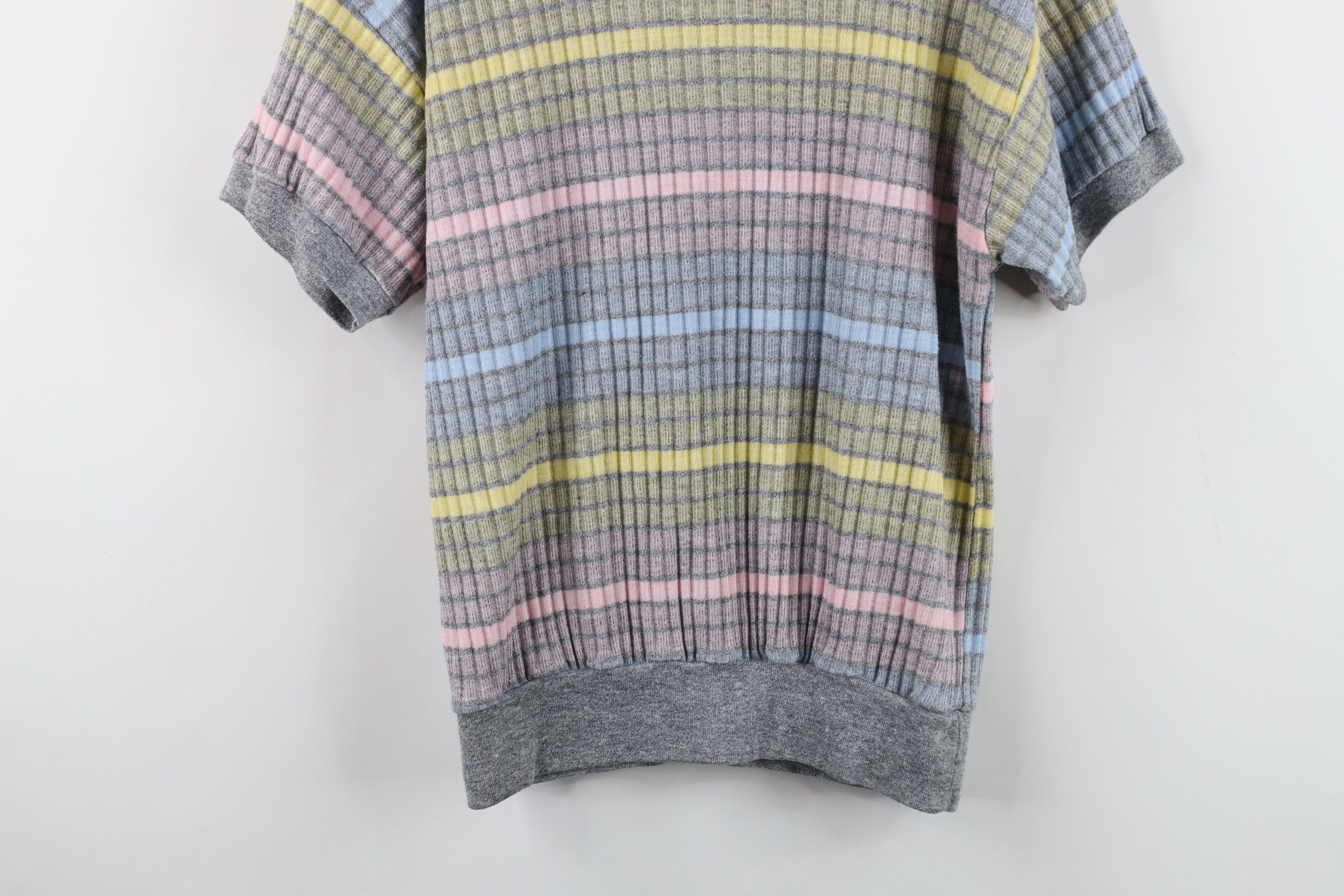 Vintage Vintage 70s Streetwear Ribbed KnitShort Sleeve Sweater USA Size M / US 6-8 / IT 42-44 - 12 Thumbnail