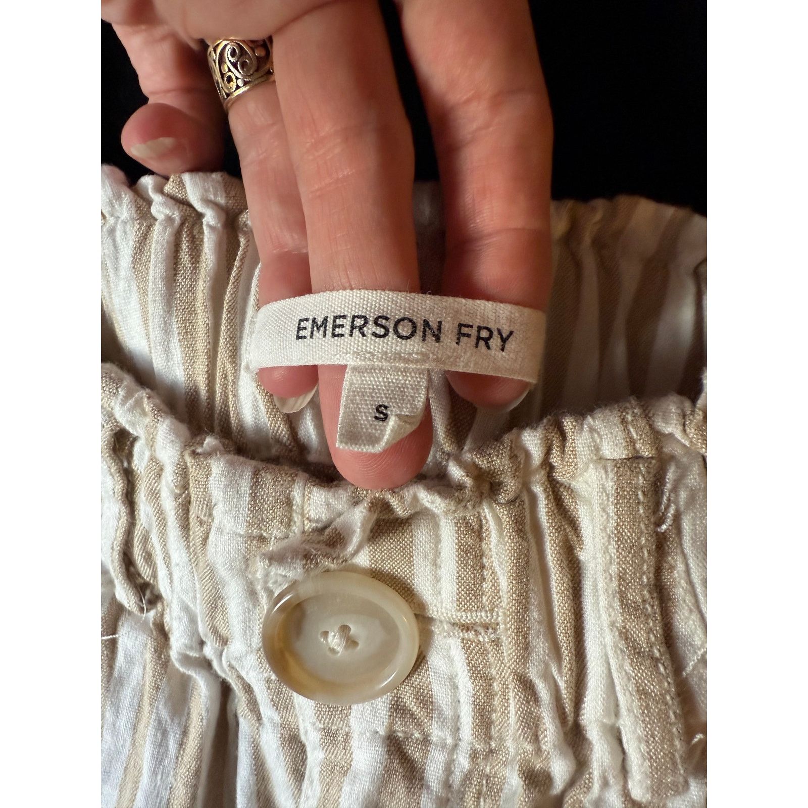 Emerson Fry Emerson Fry Vacation Striped Linen Pants - Size Small Size 25" / US 0 / IT 36 - 5 Thumbnail