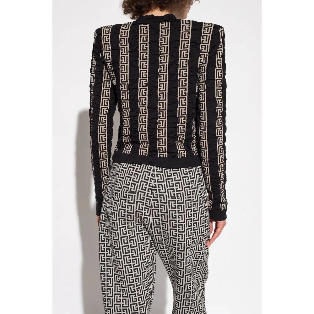 Balmain o1w1db10624 Cardigan in Black Size XS / US 0-2 / IT 36-38 - 6 Thumbnail