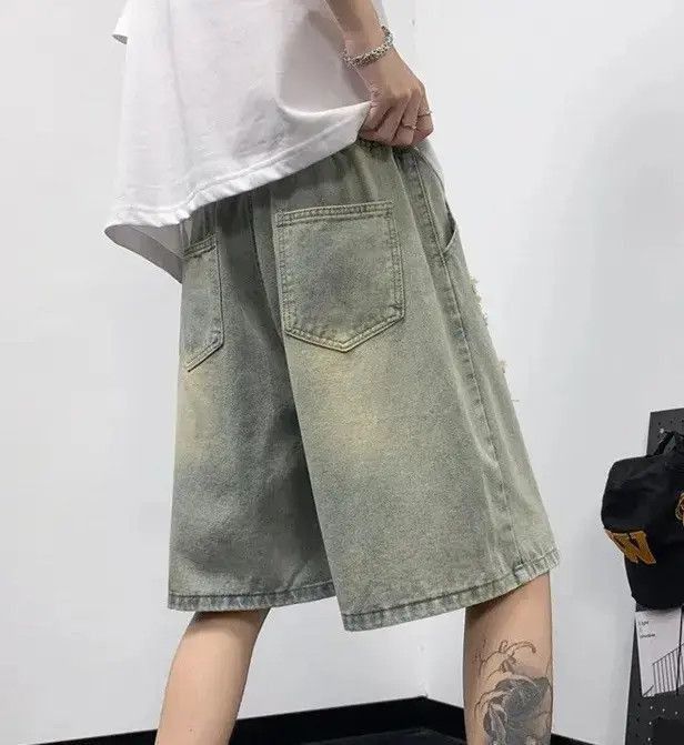 Japanese Brand Distressed Shorts y2k Size US 32 / EU 48 - 5 Thumbnail