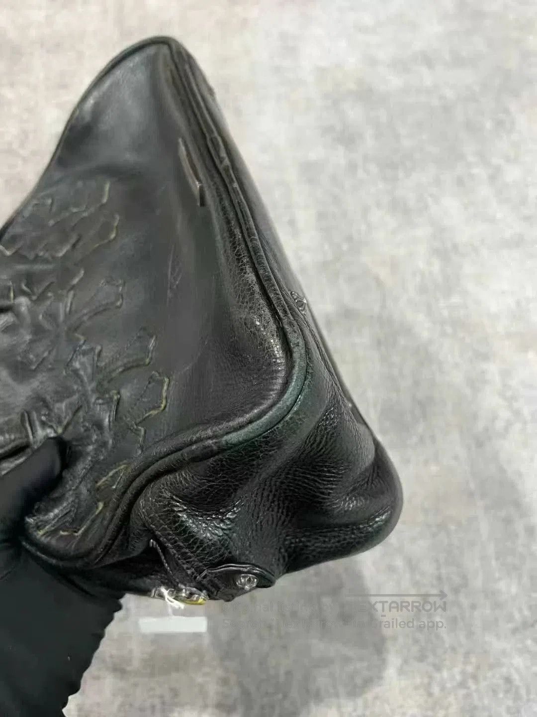 Chrome Hearts chrome hearts black leather bowling bag. Size ONE SIZE - 7 Thumbnail