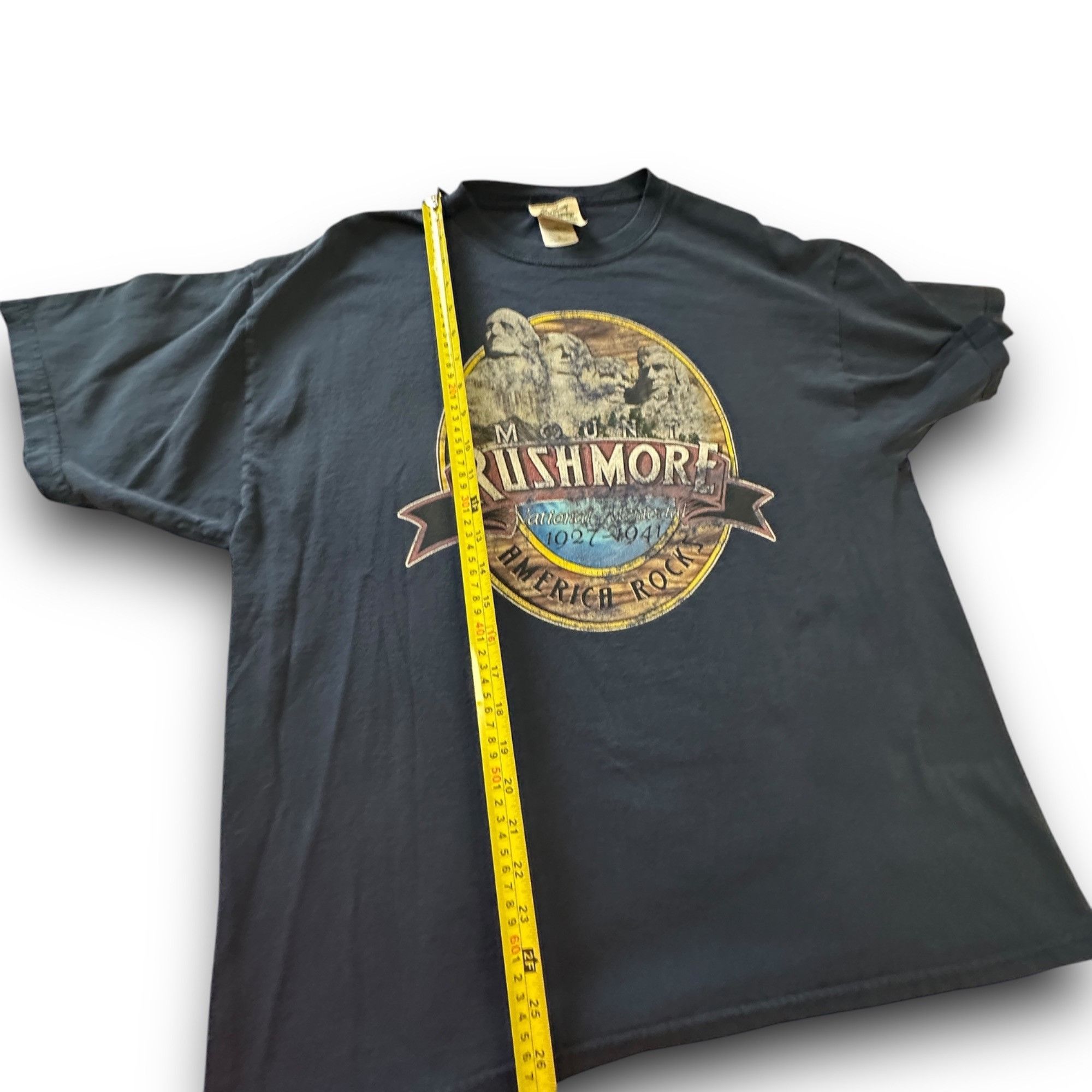 Vintage Vintage Fred Harvey Mount Rushmore America Rocks Graphic Tee Size US XL / EU 56 / 4 - 9 Thumbnail