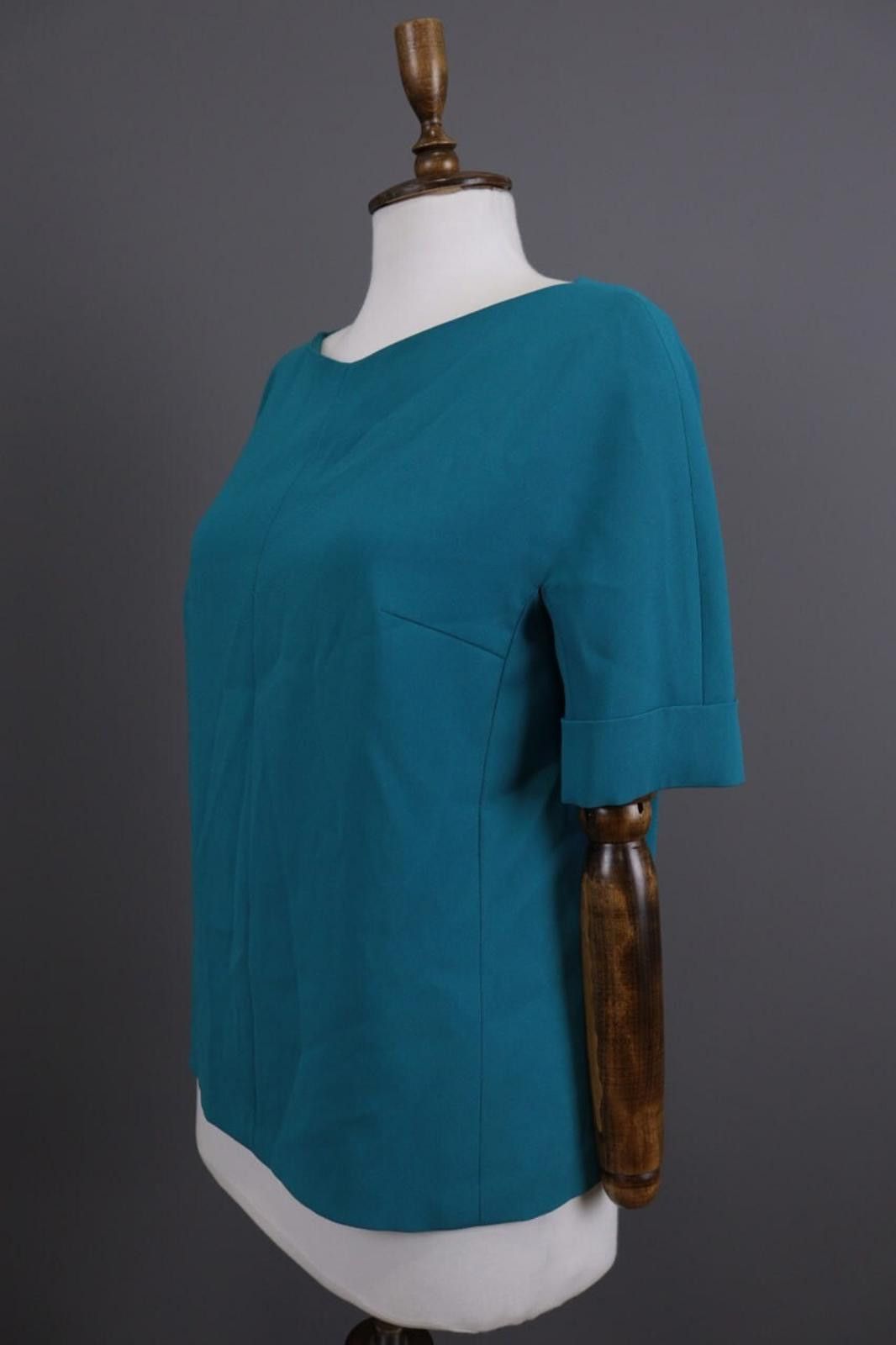 Escada Escada Vintage Blue Designer Party Blouse Shirt Size 38 Size M / US 6-8 / IT 42-44 - 7 Thumbnail