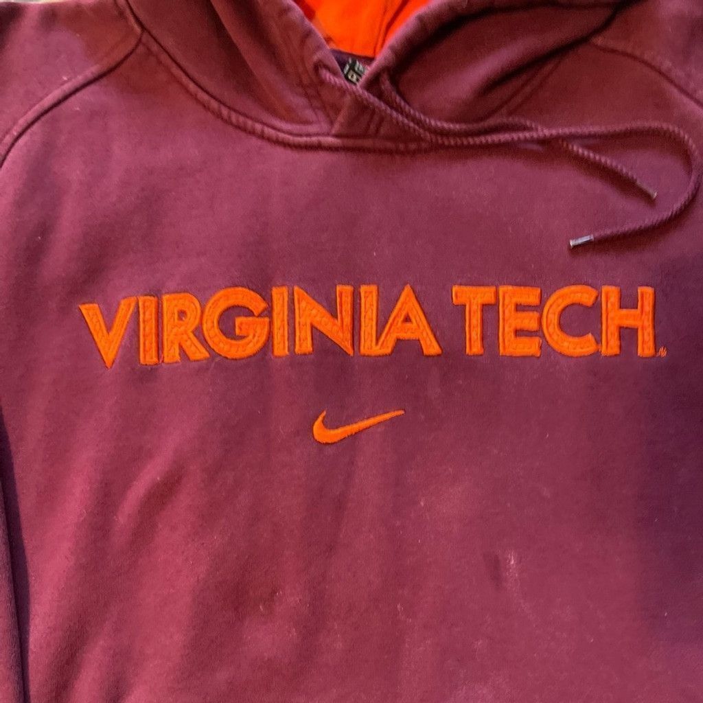 Nike Virginia tech Maroon Nike middle swoosh hoodie size S Size US S / EU 44-46 / 1 - 3 Thumbnail
