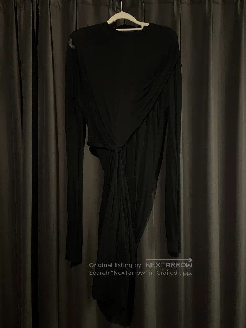 Rick Owens Rick Owens Black Asymmetrical Long-Sleeve Undergarment Size US XS / EU 42 / 0 - 2 Thumbnail