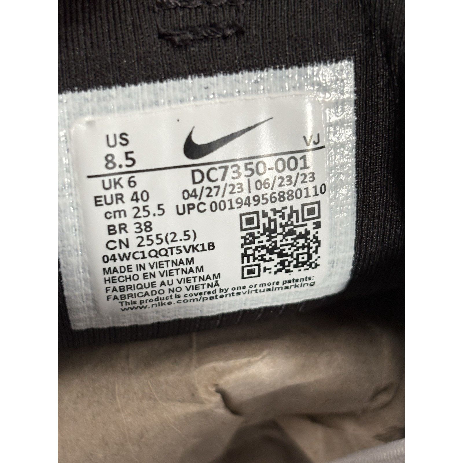 Nike Nike Air Max Furyosa Trainers 8.5 Women's Silver Grey & Blk Size US 8.5 / IT 38.5 - 12 Thumbnail