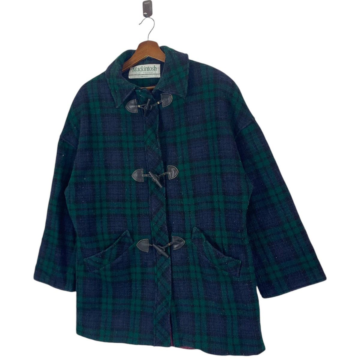 Mackintosh 🔥🔥 VINTAGE MACKINTOSH ENGLAND TOGGLE BUTTON TARTAN Size US M / EU 48-50 / 2 - 2 Thumbnail