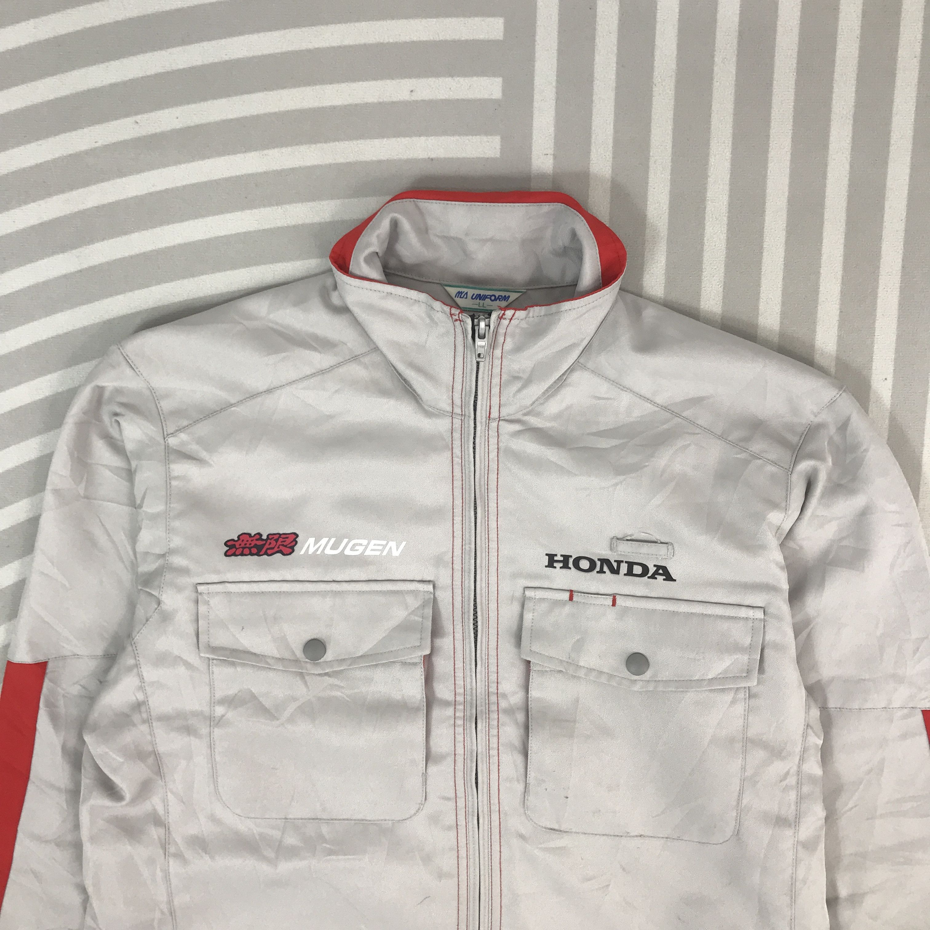 Honda Vintage Honda Mugen Racing Work uniform Japan custom Jacket Size US L / EU 52-54 / 3 - 3 Thumbnail