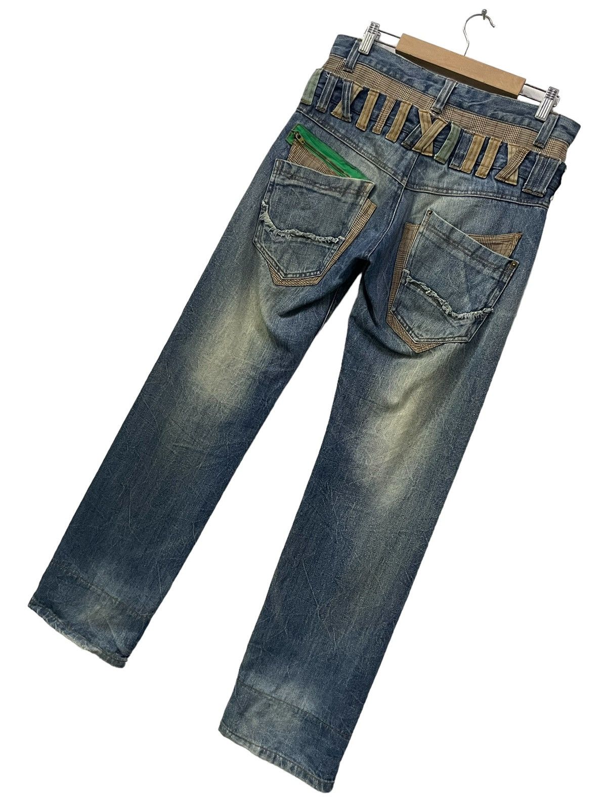 GOSTAR DE FUGA × PPFM × semanticdesign Normanbros japan double waist layered multi pocket jeans Size US 30 / EU 46 - 8 Thumbnail