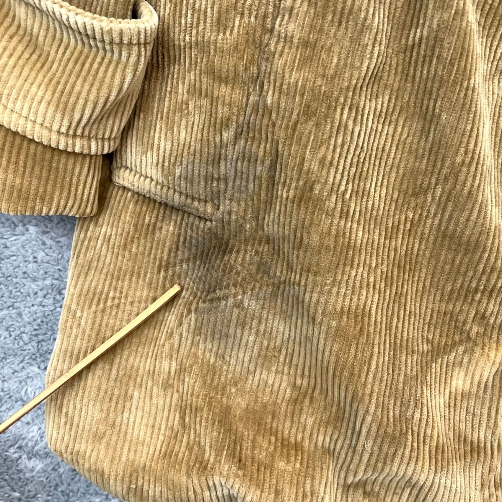 Calvin Klein VINTAGE Calvin Klein Jacket Mens Medium Brown Corduroy Coat Lined Buttons 90s Casual Regular Mens Size US M / EU 48-50 / 2 - 2 Thumbnail