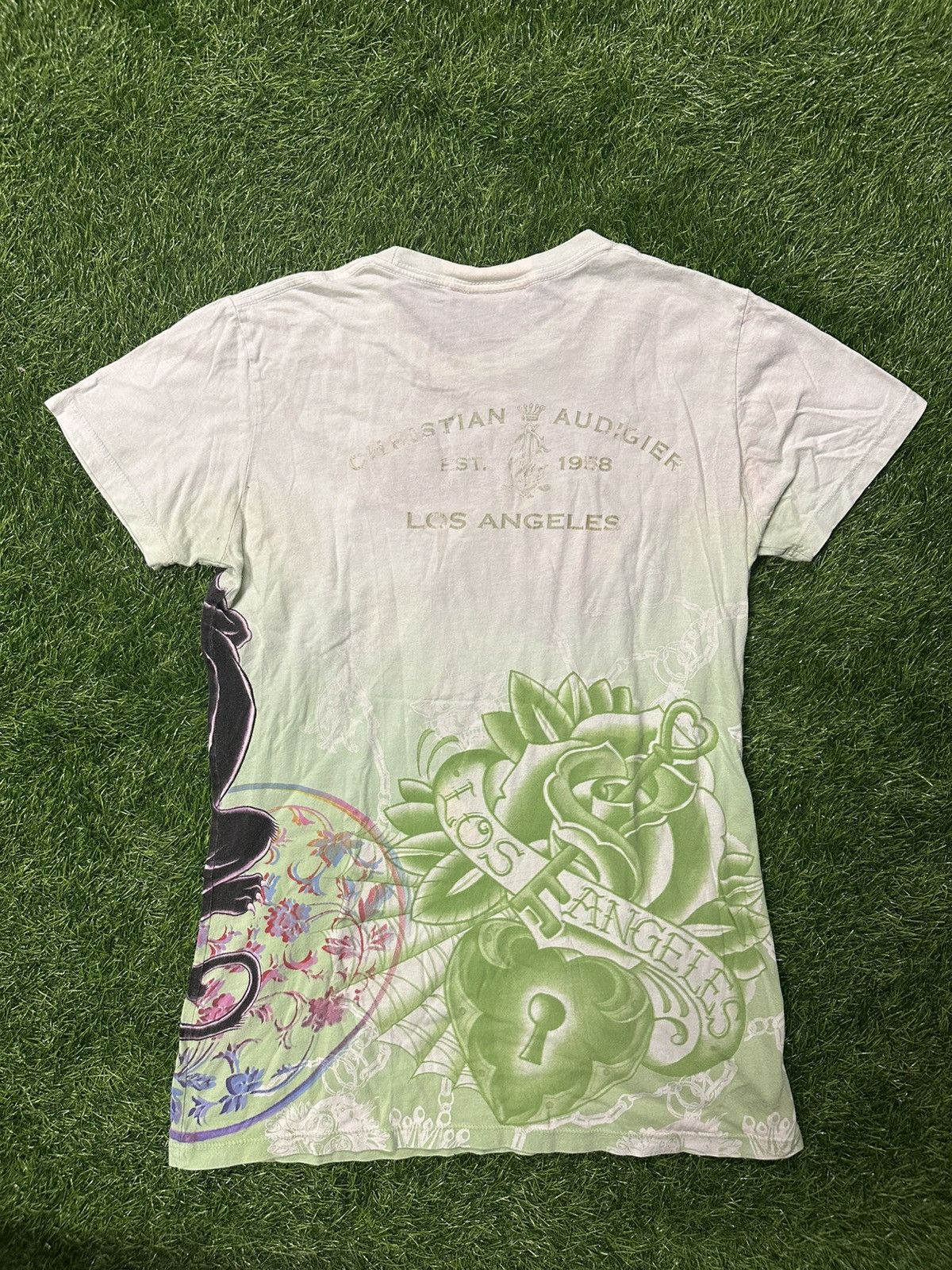 Christian Audigier Christian Audigier Los Angeles Tee Shirt Size Large Size L / US 10 / IT 46 - 2 Thumbnail
