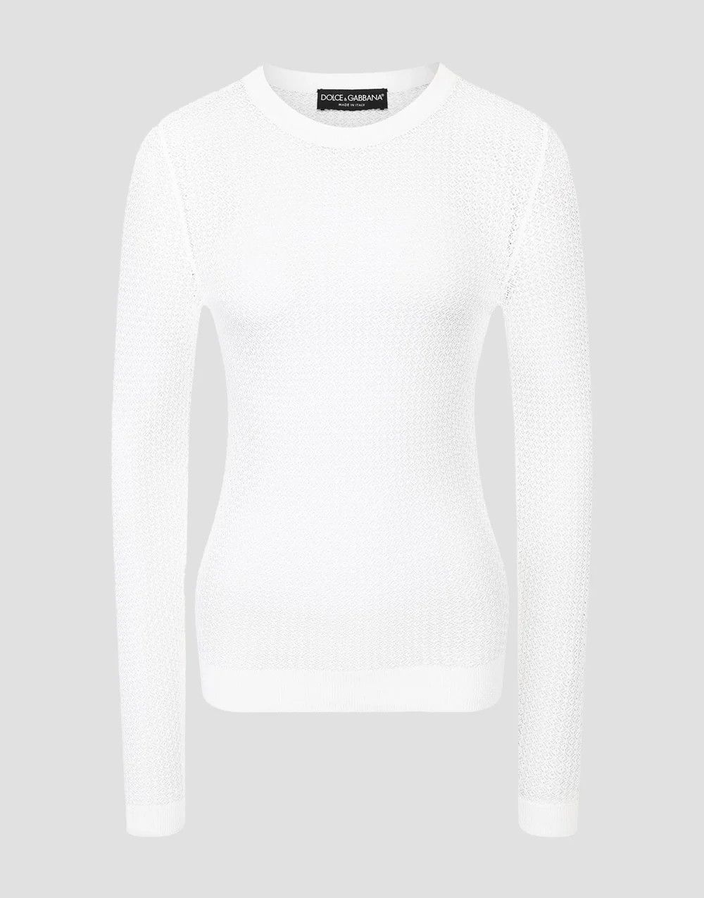 Dolce & Gabbana o1y0925 Crewneck Sweater in White Size XS / US 0-2 / IT 36-38 - 1 Thumbnail