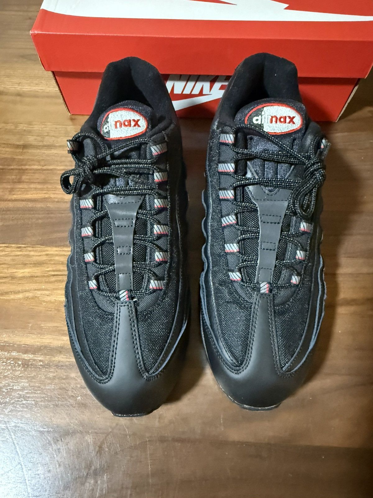 Nike Nike AIR MAX 95 'BIG BUBBLE BLACK UNIVERSITY RED' Size 11 Size US 11 / EU 44 - 4 Thumbnail