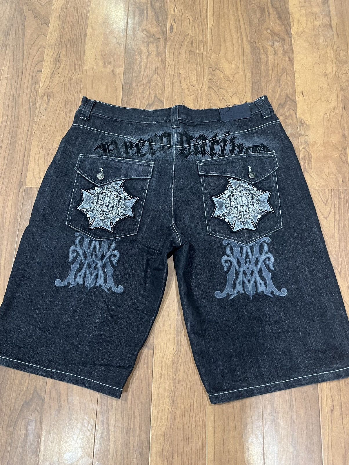 JNCO Vintage Y2K Raw Blue Baggy Jeans Shorts Size 44 Southpole Size US 44 / EU 60 - 1 Thumbnail