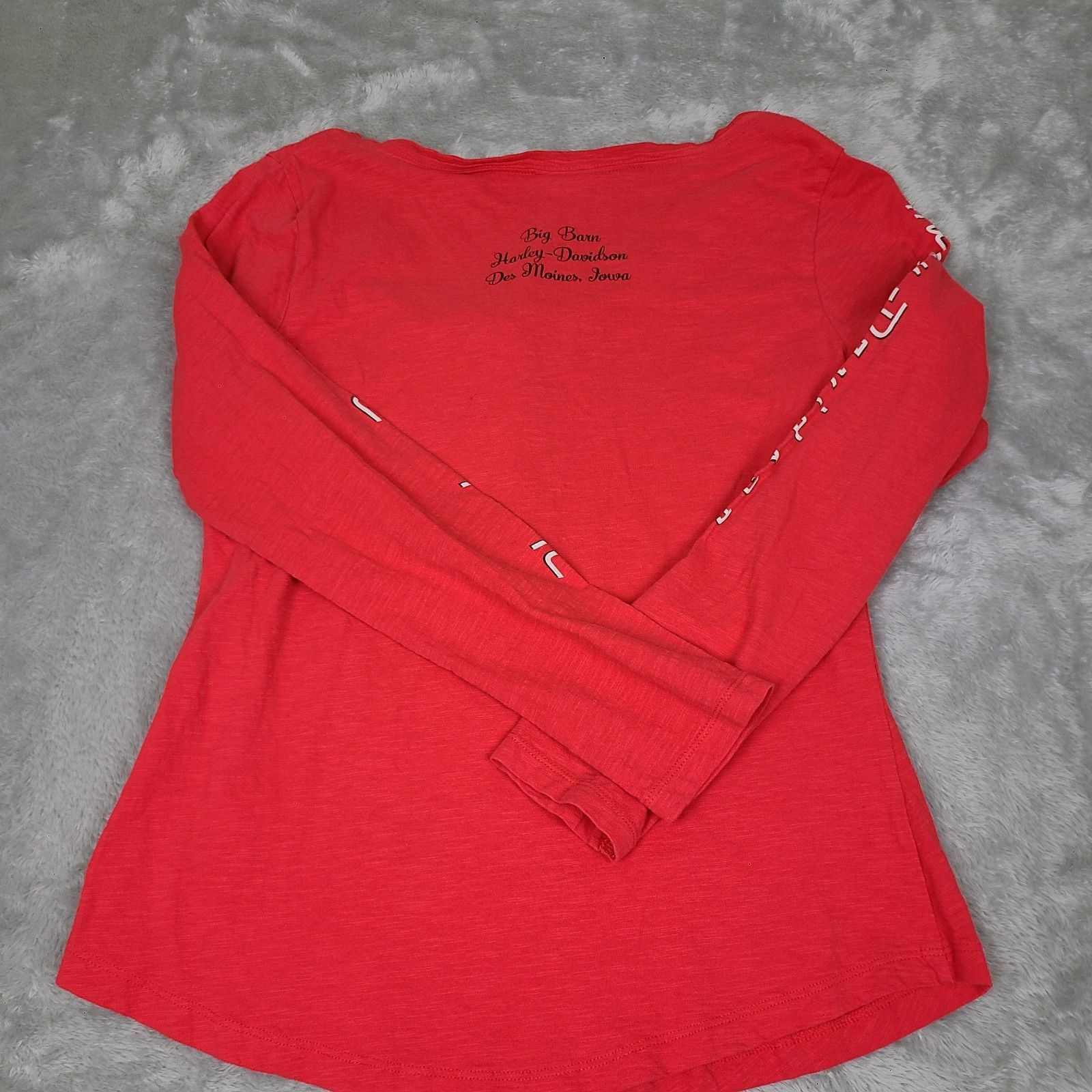 Harley Davidson Harley Davidson Women's Size Medium Long Sleeve Shirt Red De Size M / US 6-8 / IT 42-44 - 9 Thumbnail