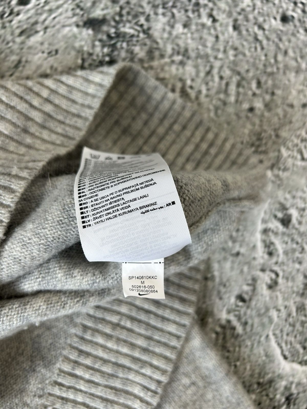 Nike × Vintage Nike sweater vintage lambswool grey golf knit Size US M / EU 48-50 / 2 - 5 Thumbnail