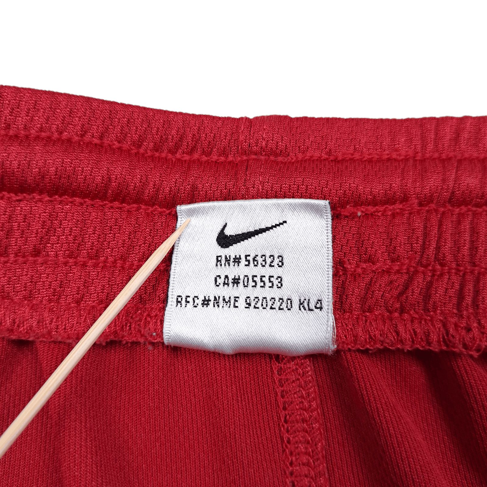 NBA × Nike × Vintage 80's Vintage M Nike Basketball Red White Embroidery Shorts Size US 34 / EU 50 - 6 Thumbnail